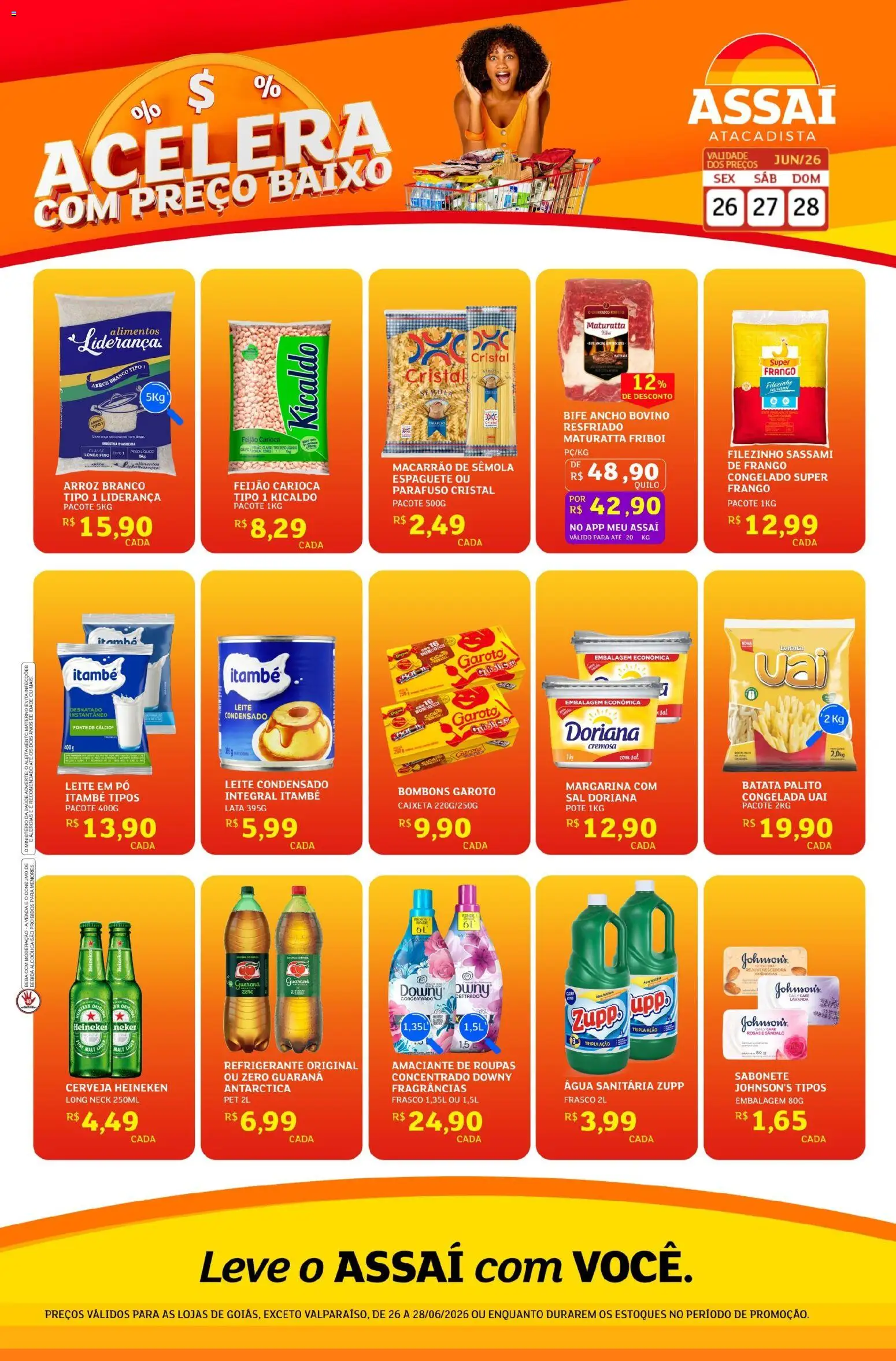 Pré-Visualização do folheto "Assaí Atacadista ofertas - GO" da loja Assaí Atacadista válido a partir de 26/06/2026