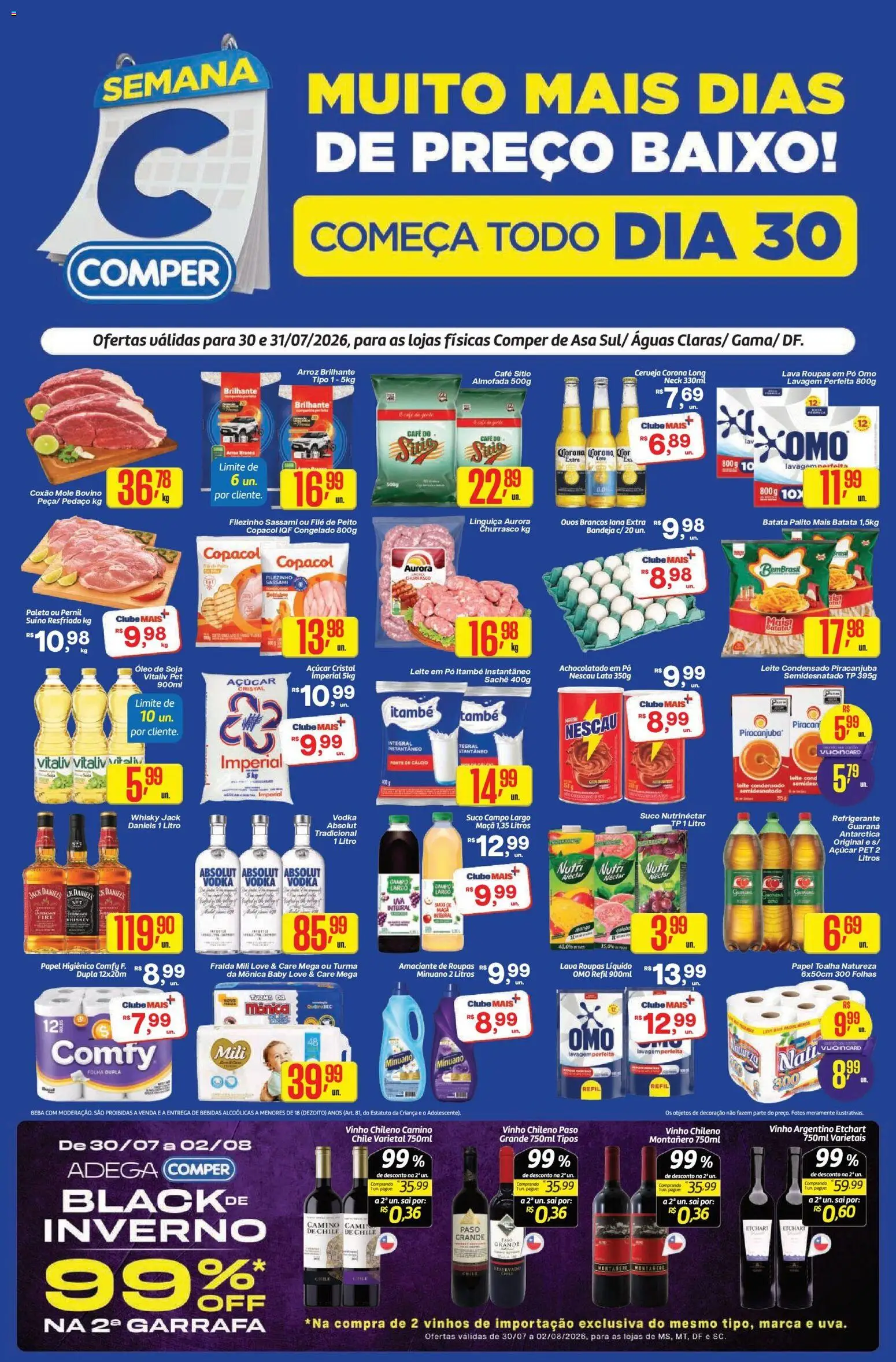 Ofertas Comper até 31/07/2026.