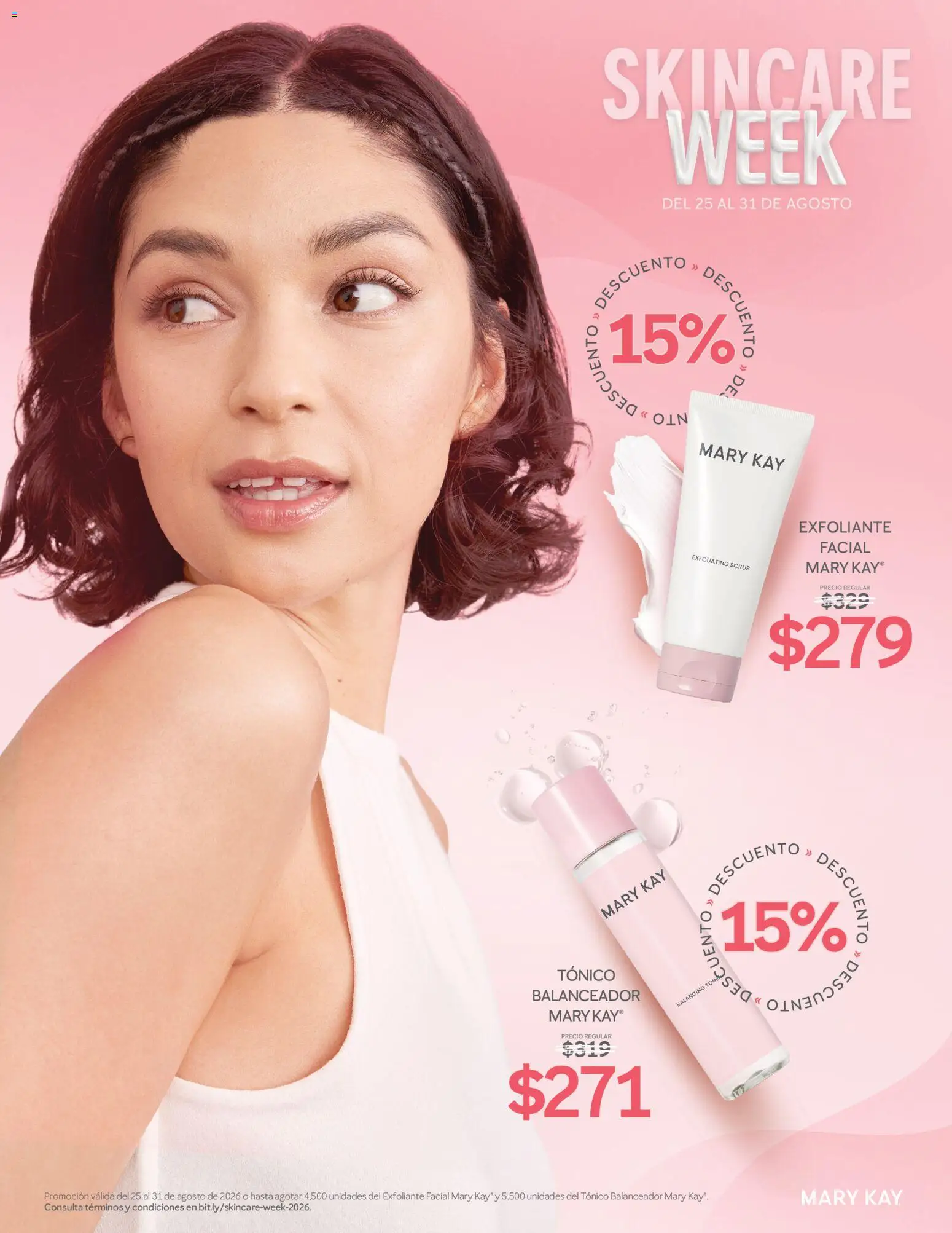 Vista previa las ofertas de la tienda Mary Kay - Catálogo Mary Kay Skincare Week desde el 25/08/2026 