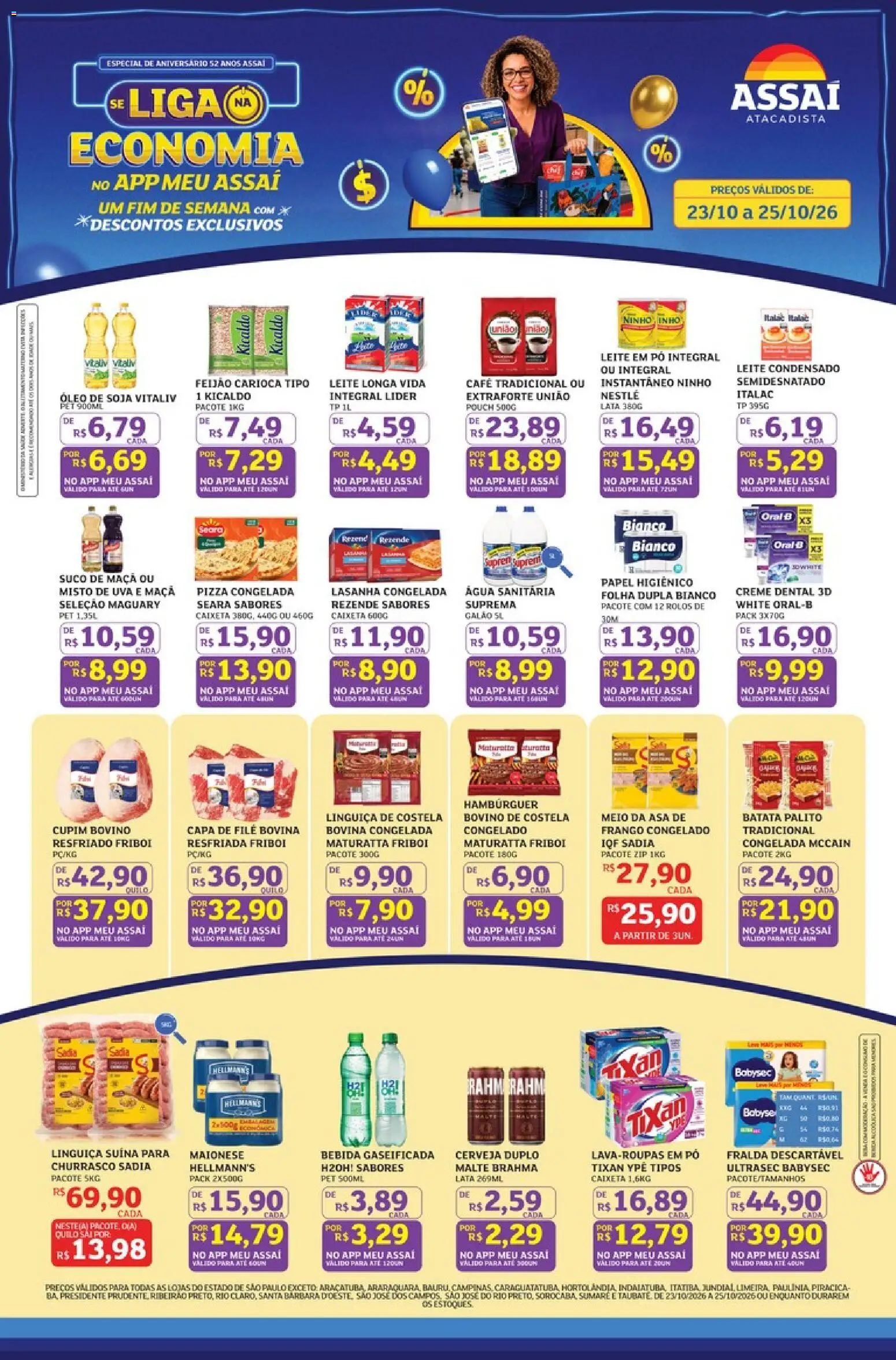 Pré-Visualização do folheto "Assaí Atacadista ofertas - SP" da loja Assaí Atacadista válido a partir de 23/10/2026