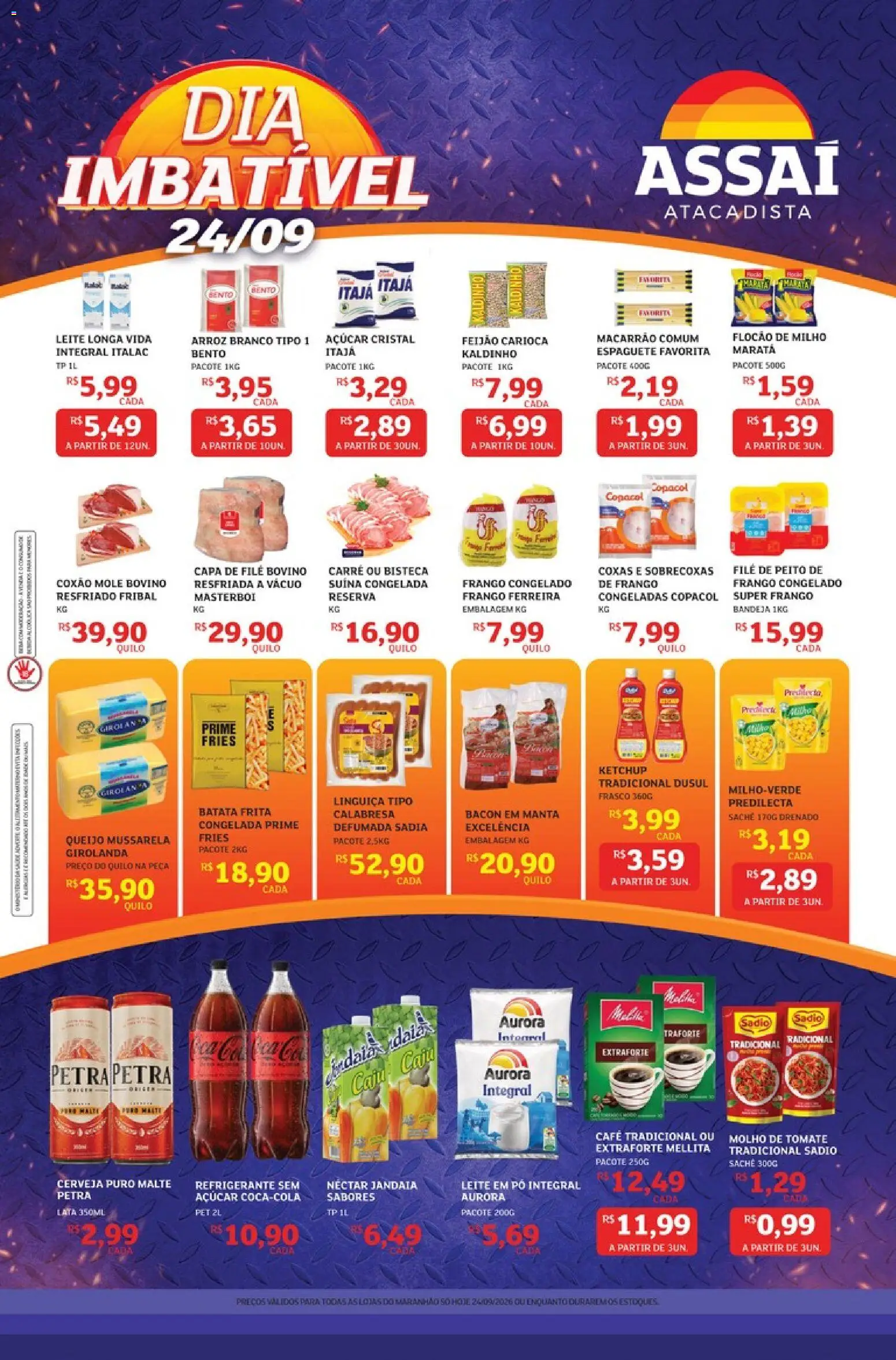 Pré-Visualização do folheto "Assaí Atacadista ofertas - MA" da loja Assaí Atacadista válido a partir de 24/09/2026