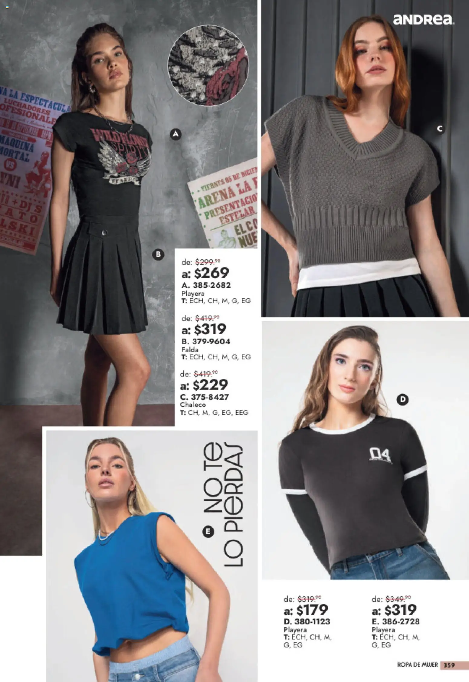 Vista previa las ofertas de la tienda Andrea - Andrea catálogo Outlet desde el 26/07/2026 