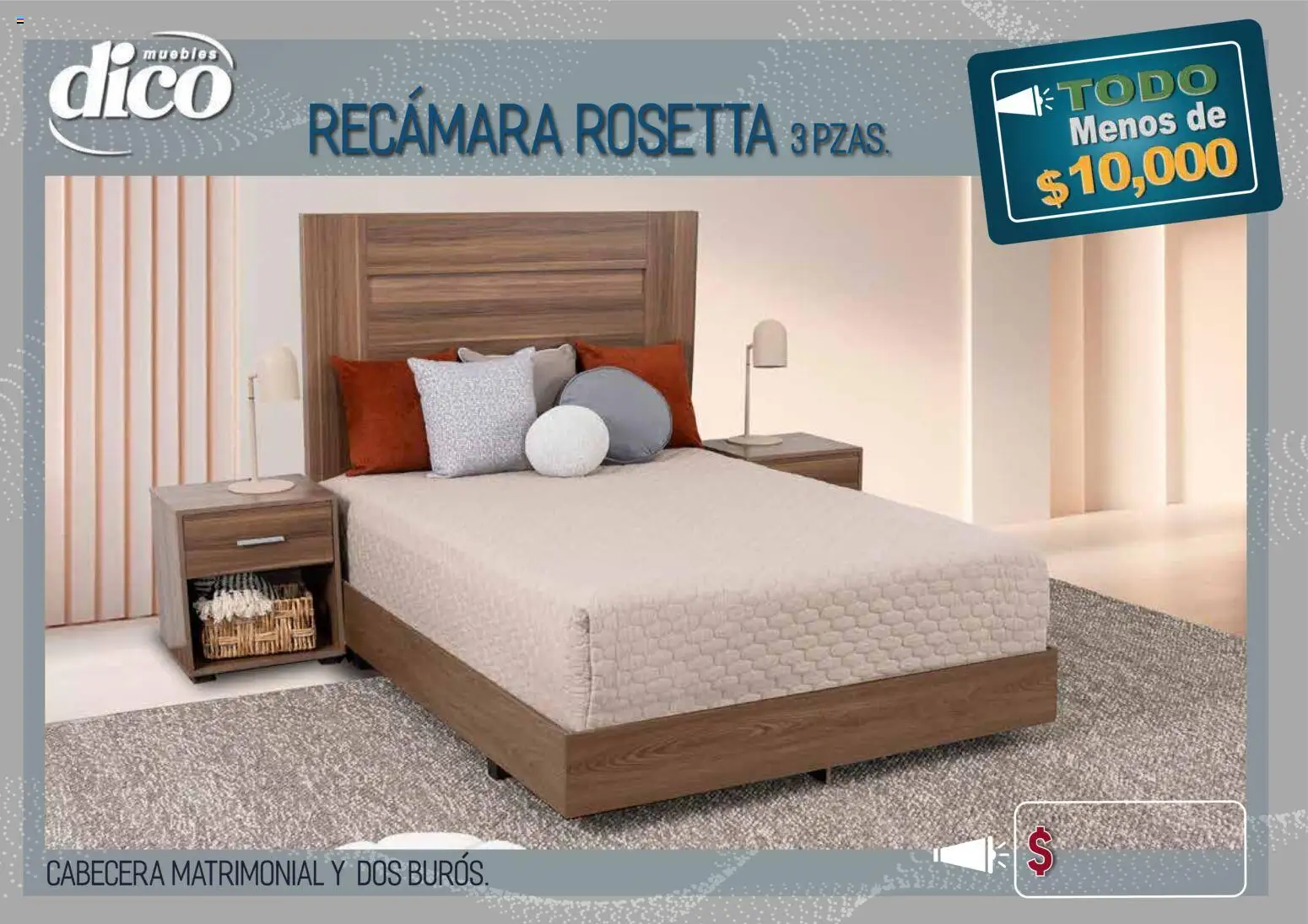 Vista previa las ofertas de la tienda Muebles Dico - Muebles Dico catálogo Todo menos de 10000 Pacifico desde el 09/04/2026 - Cabecera