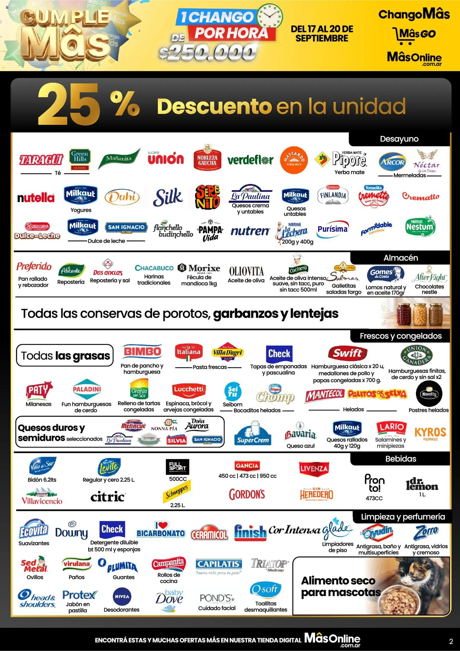 Vista previa del folleto de la tienda Changomas válido desde el 17/09/2026 