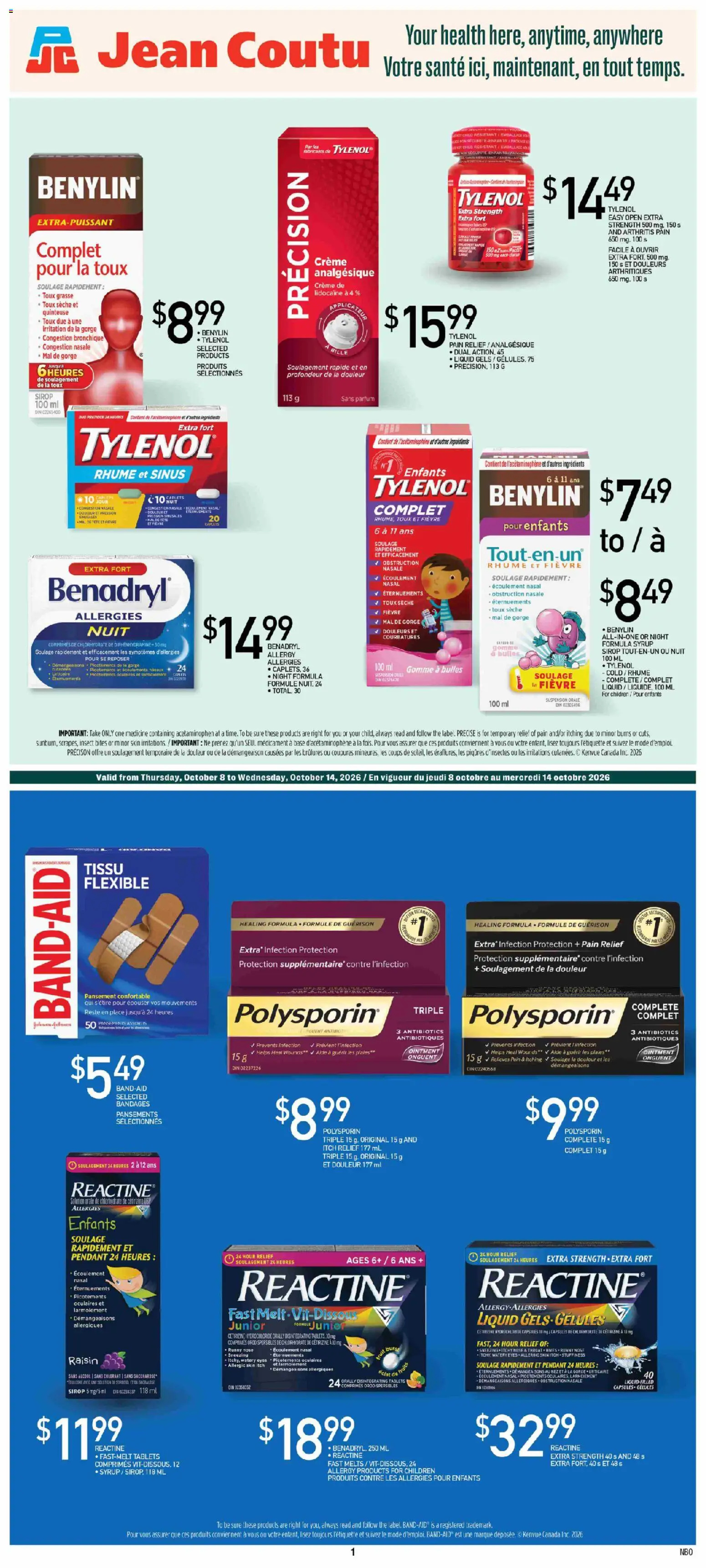 Preview of leaflet Jean Coutu flyer - Pharma Booklet from shop Jean Coutu is valid from Oct 08, 2026