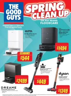 Preview of catalogue The Good Guys Spring Clean Up from shop The Good Guys valid 10/09/2026