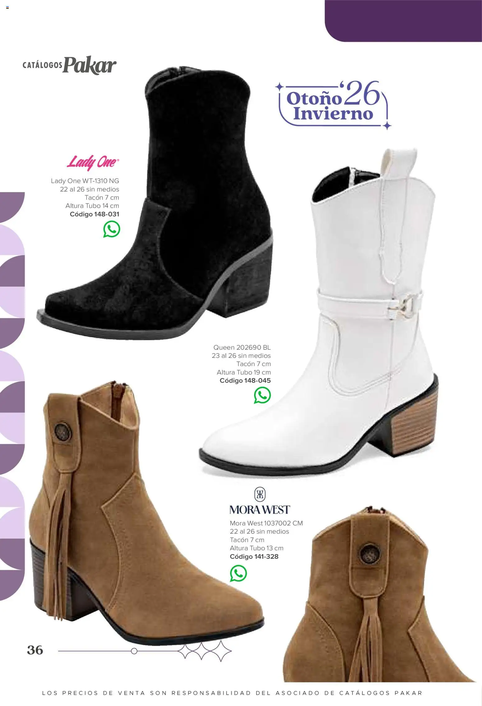 Vista previa las ofertas de la tienda SC Pakar - SC Pakar catálogo Bota desde el 31/07/2026 
