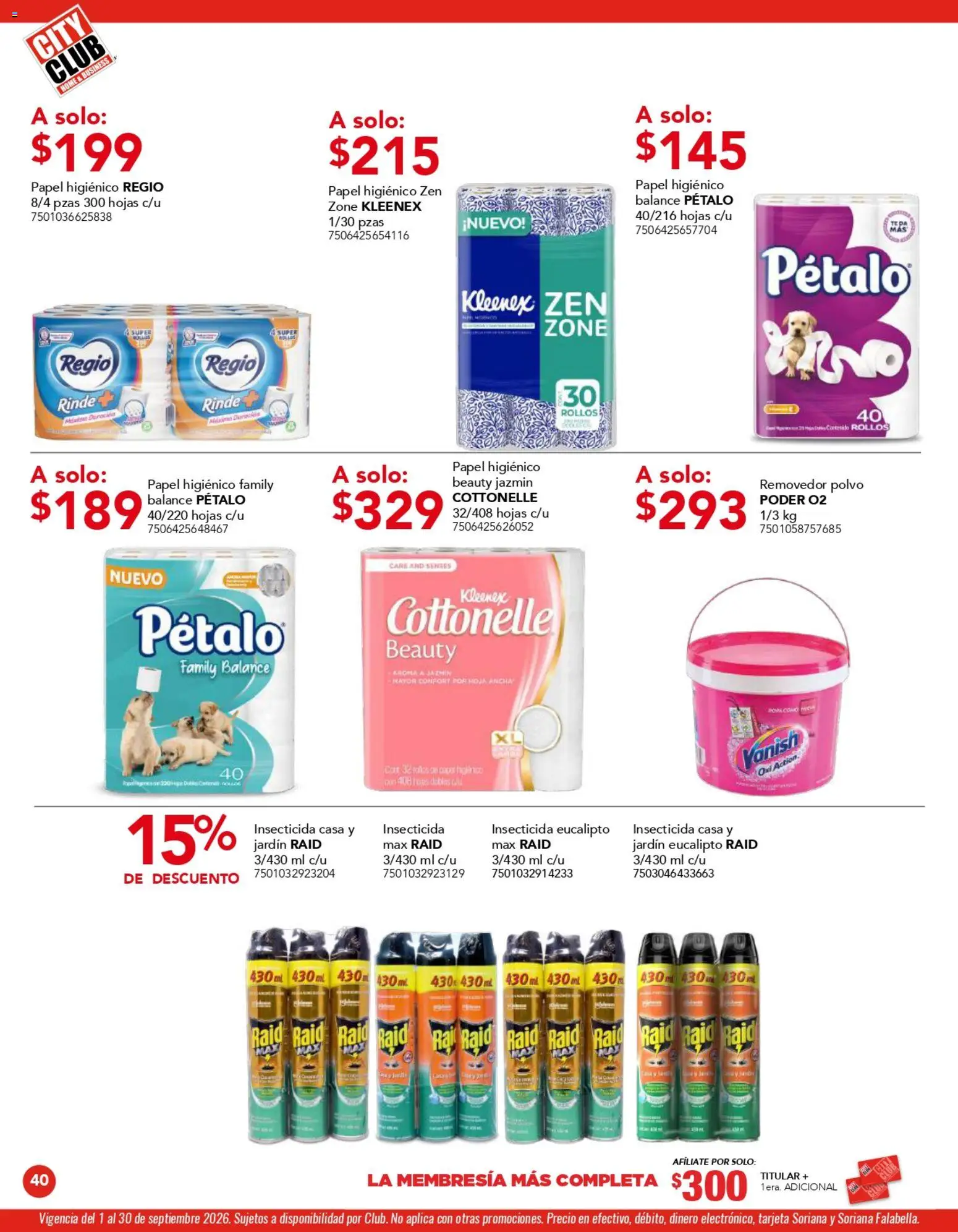 Vista previa las ofertas de la tienda City Club - City Club catálogo desde el 01/09/2026 