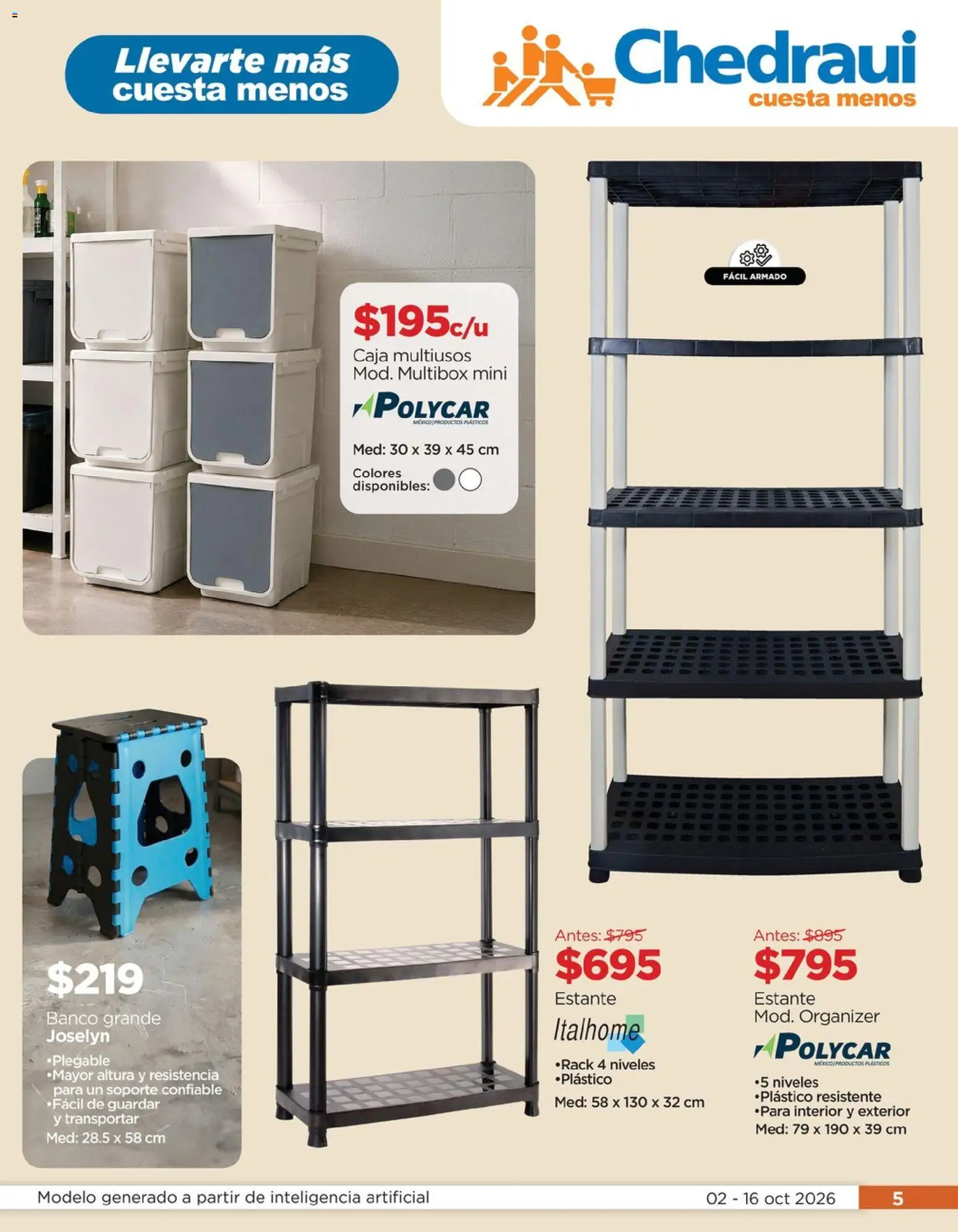 Vista previa las ofertas de la tienda Chedraui - Chedraui folleto Renueva tu hogar desde el 02/10/2026 