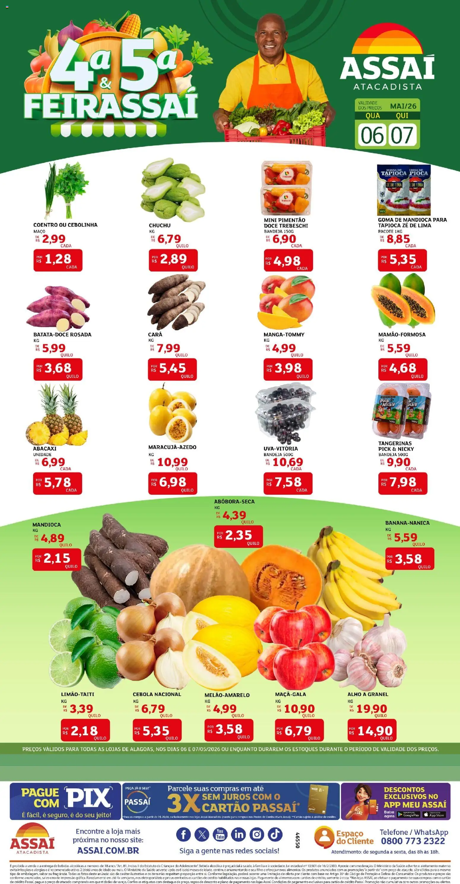 Pré-Visualização do folheto "Assaí Atacadista ofertas - AL" da loja Assaí Atacadista válido a partir de 06/05/2026