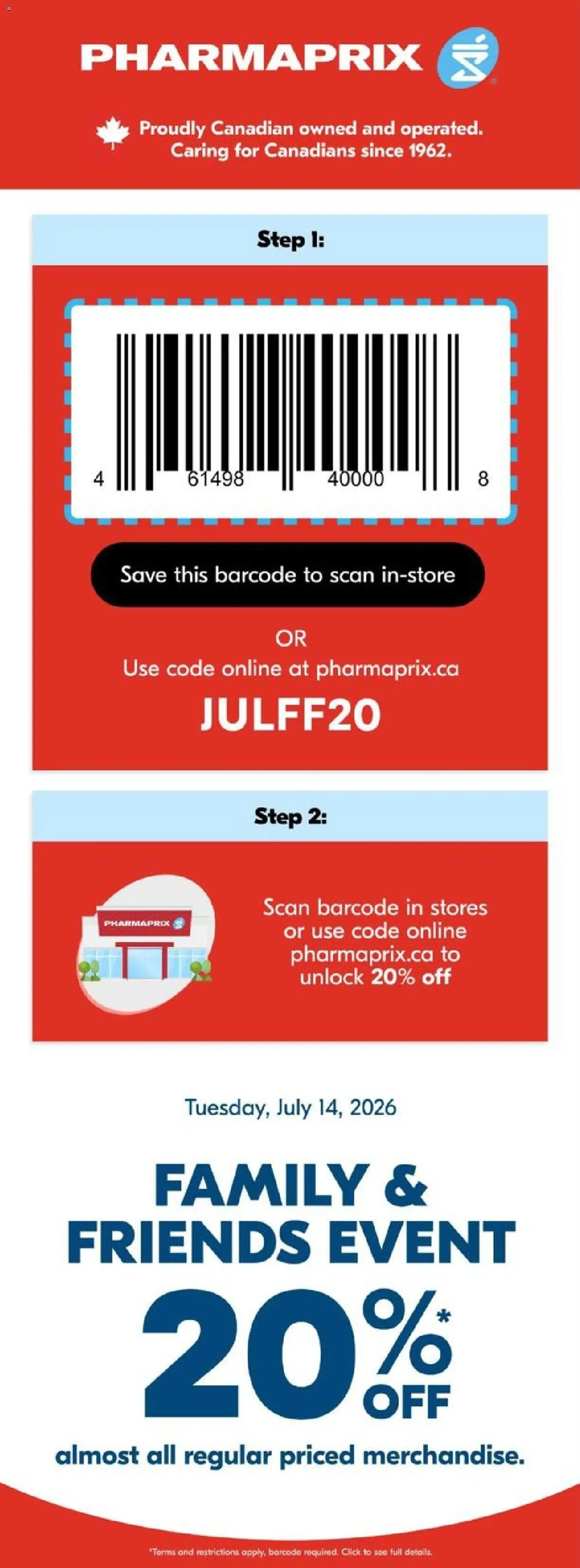 Preview of leaflet Pharmaprix - Event from shop Pharmaprix is valid from Jul 14, 2026