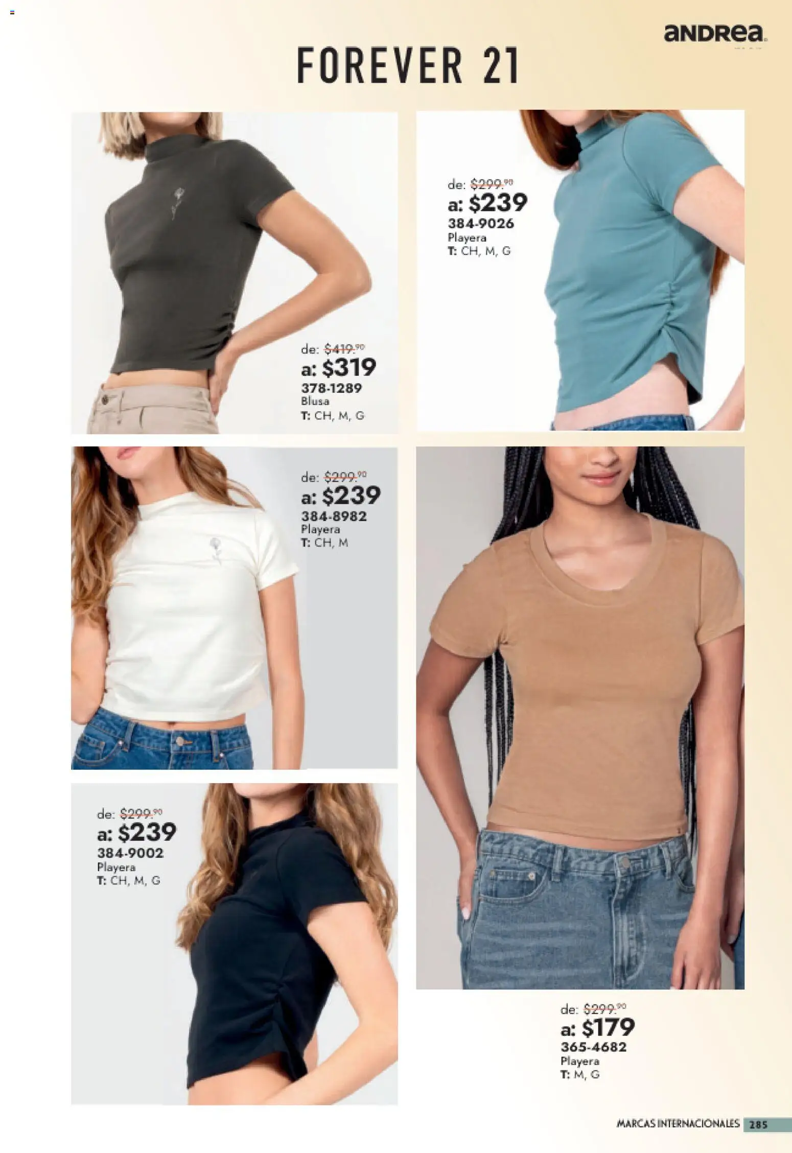 Vista previa las ofertas de la tienda Andrea - Andrea catálogo Outlet desde el 26/07/2026 