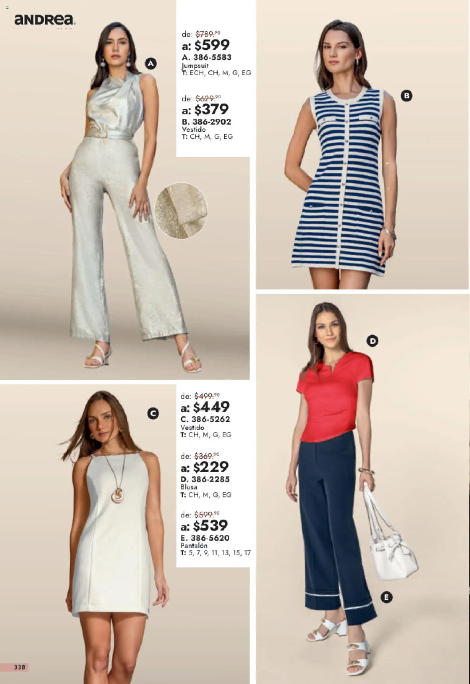 Vista previa las ofertas de la tienda Andrea - Andrea catálogo Outlet desde el 26/07/2026 