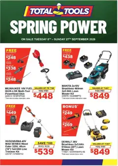 Preview of catalogue Total Tools catalogue from shop Total Tools valid 08/09/2026