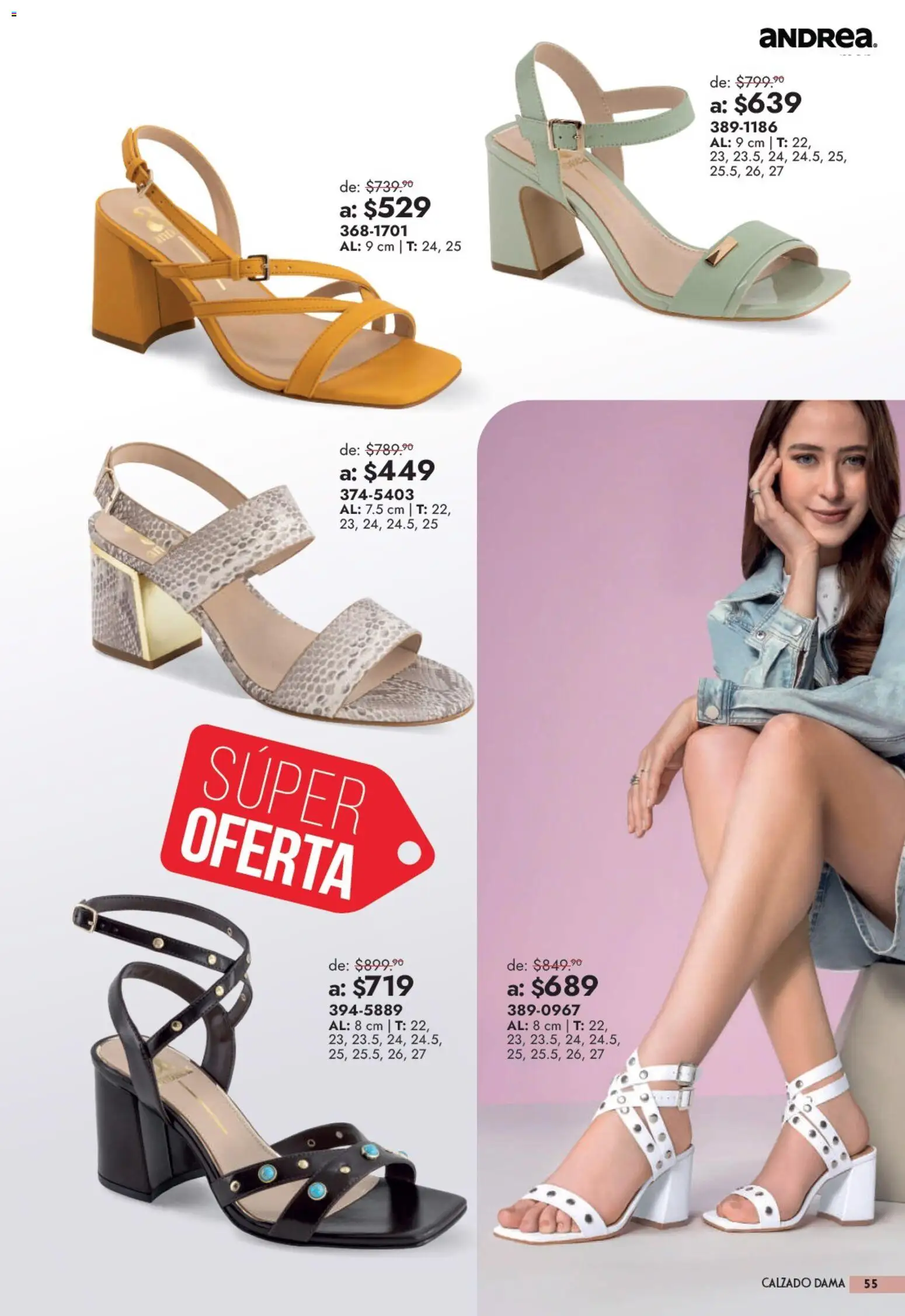 Vista previa las ofertas de la tienda Andrea - Andrea catálogo Outlet desde el 13/09/2026 