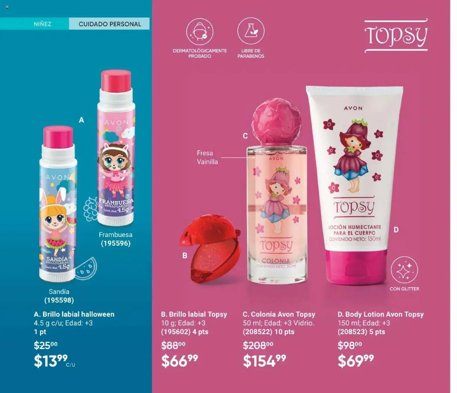 Vista previa las ofertas de la tienda AVON - Casa & Estilo 4 2026 desde el 20/02/2026 - Fresa, Sandía, Body, Vainilla, Glitter, Brillo, Loción