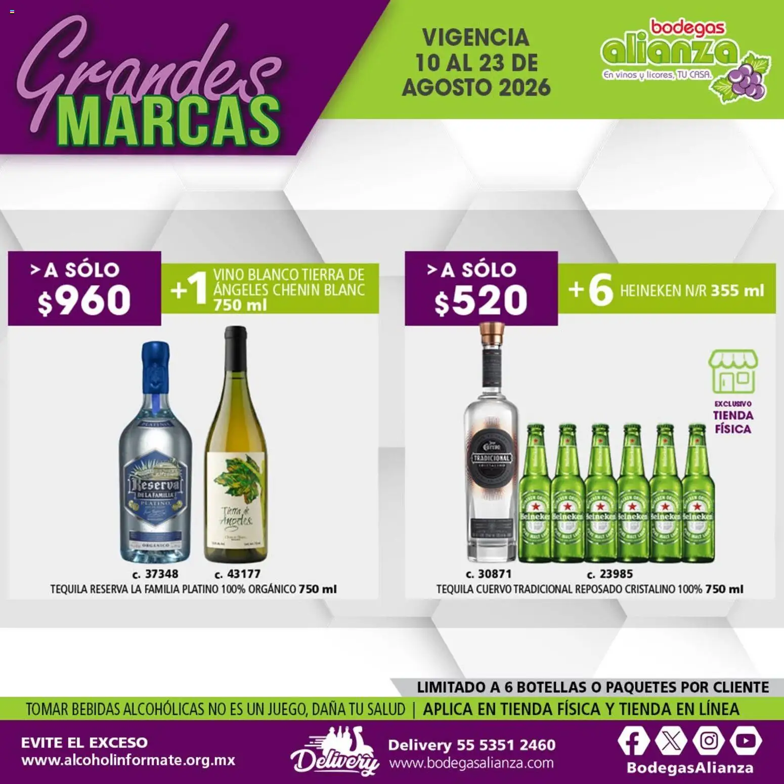 Vista previa las ofertas de la tienda Bodegas Alianza - Bodegas Alianza catálogo Grandes Marcas desde el 10/08/2026 