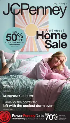 Ad Preview of JCPenney JCPenney Semi-Annual Home Sale from 07/13/2026