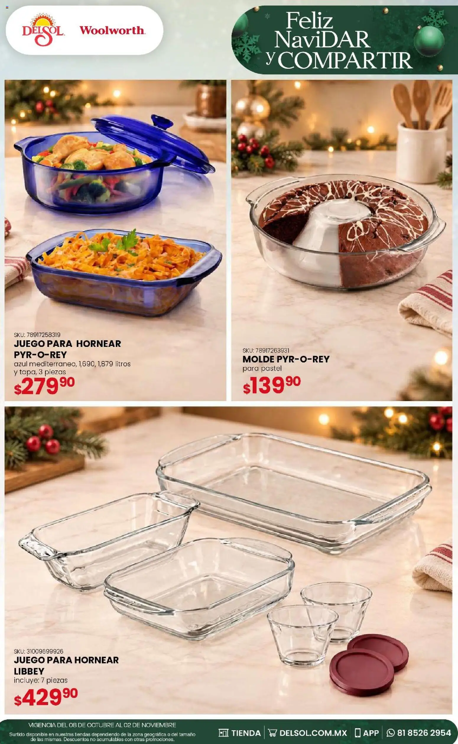 Vista previa las ofertas de la tienda Del Sol y Woolworth - Del Sol y Woolworth - Feliz NaviDar y Compartir desde el 08/10/2026 