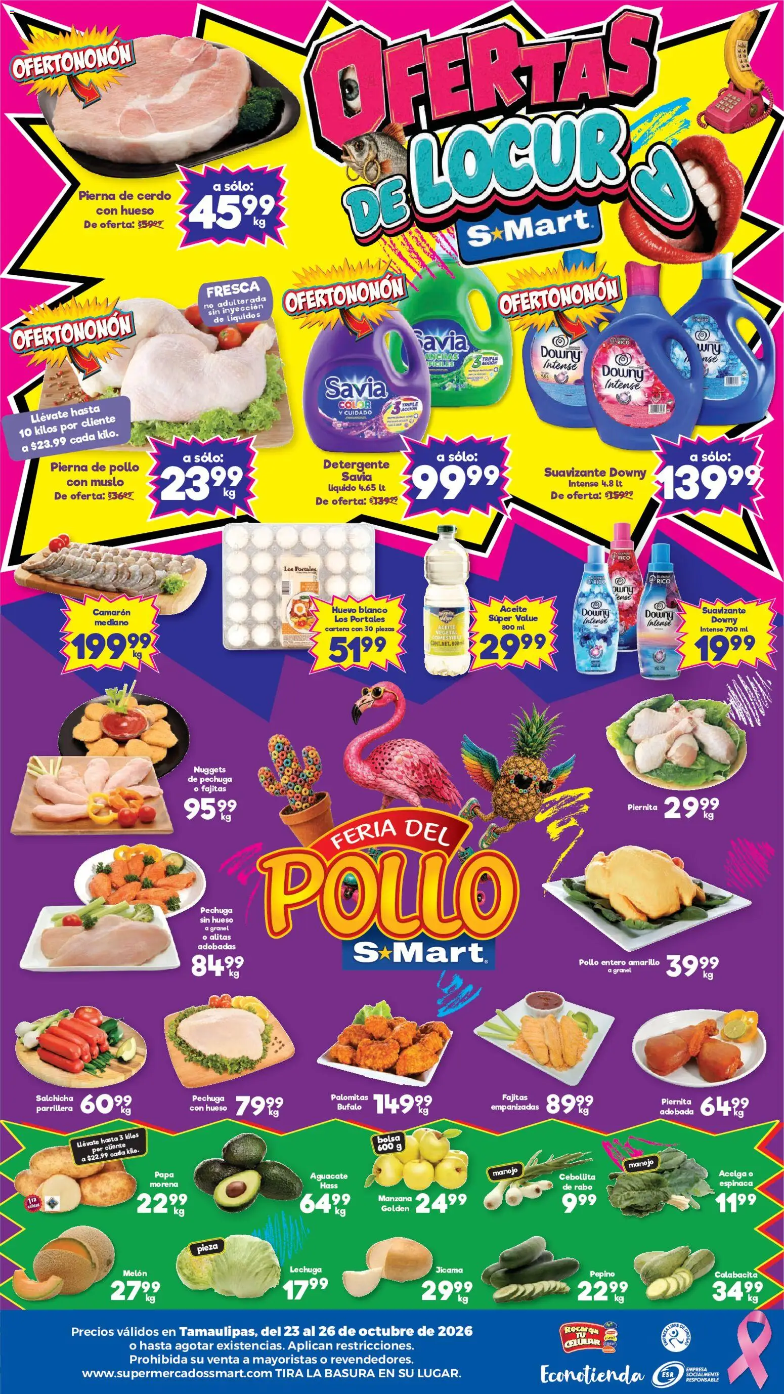 Vista previa las ofertas de la tienda S-Mart - S-Mart folleto Matamoros, Nuevo Laredo, Reynosa desde el 23/10/2026 