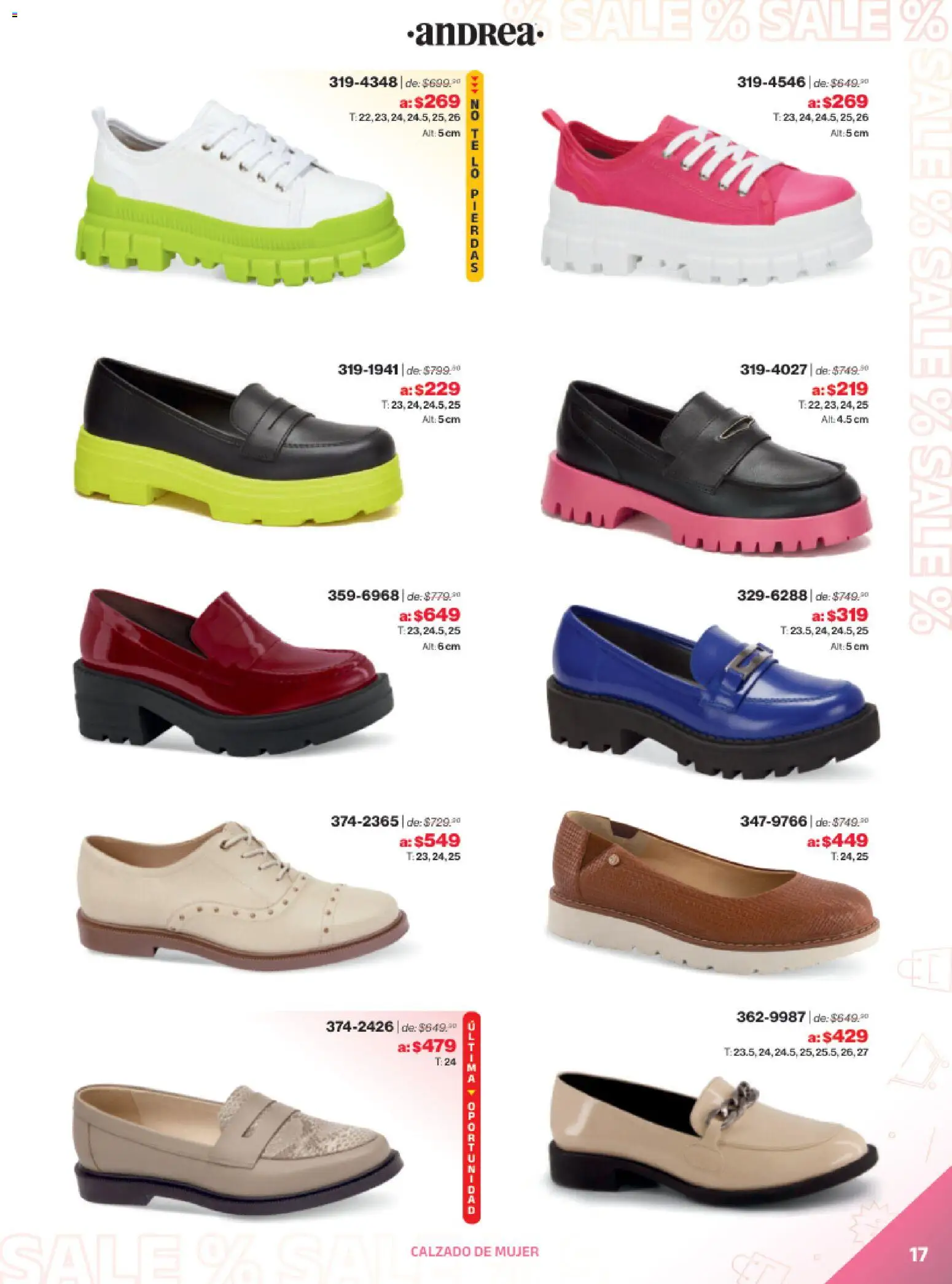 Vista previa las ofertas de la tienda Andrea - Catálogo Outlet desde el 21/12/2025 