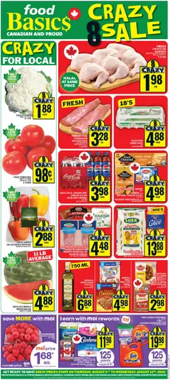 Un aperçu du dépliant Food Basics weekly flyer / circulaire du magasin Food Basics est valide à partir 6 août 2026