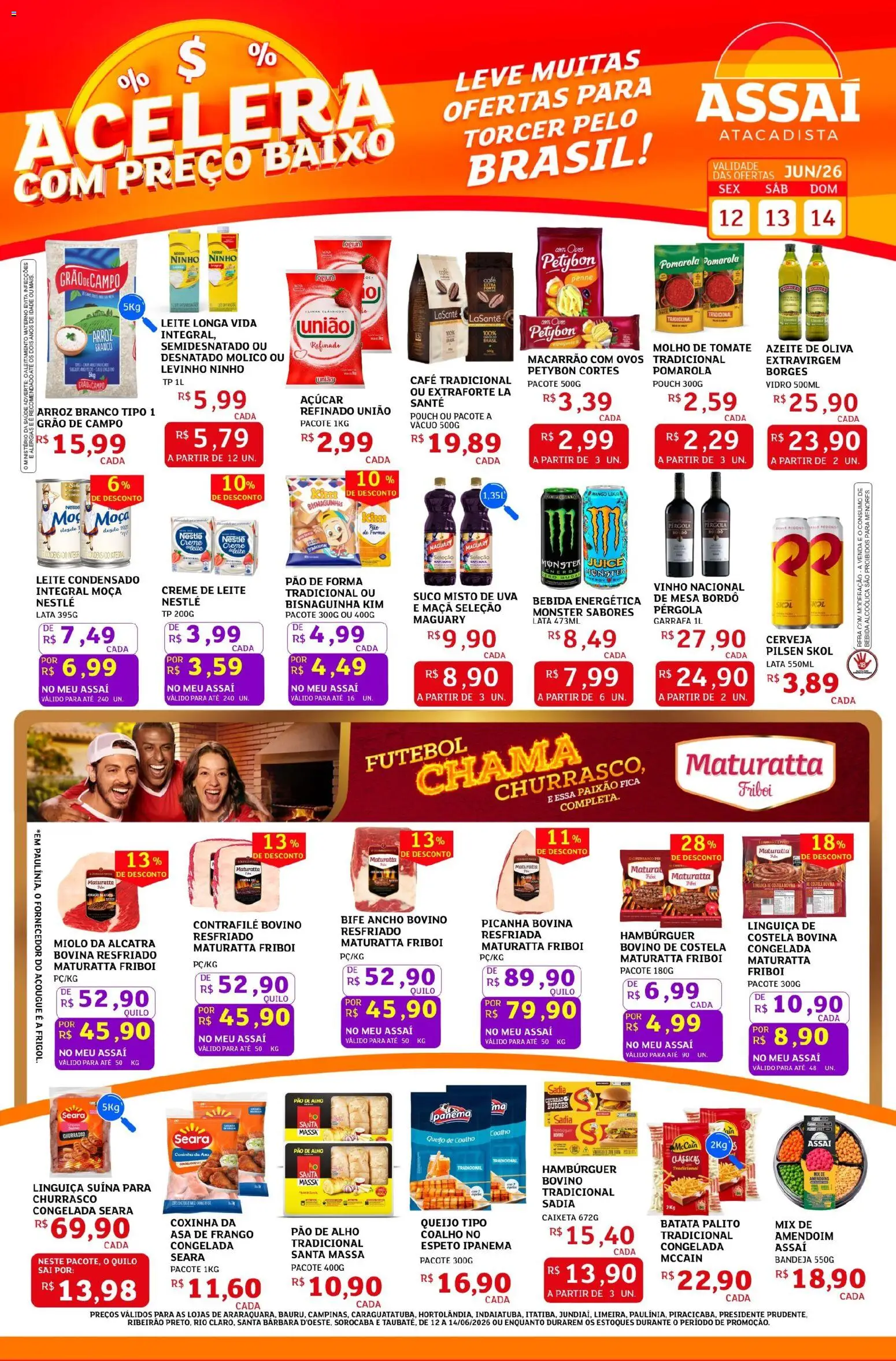 Pré-Visualização do folheto "Assaí Atacadista ofertas - SP" da loja Assaí Atacadista válido a partir de 12/06/2026