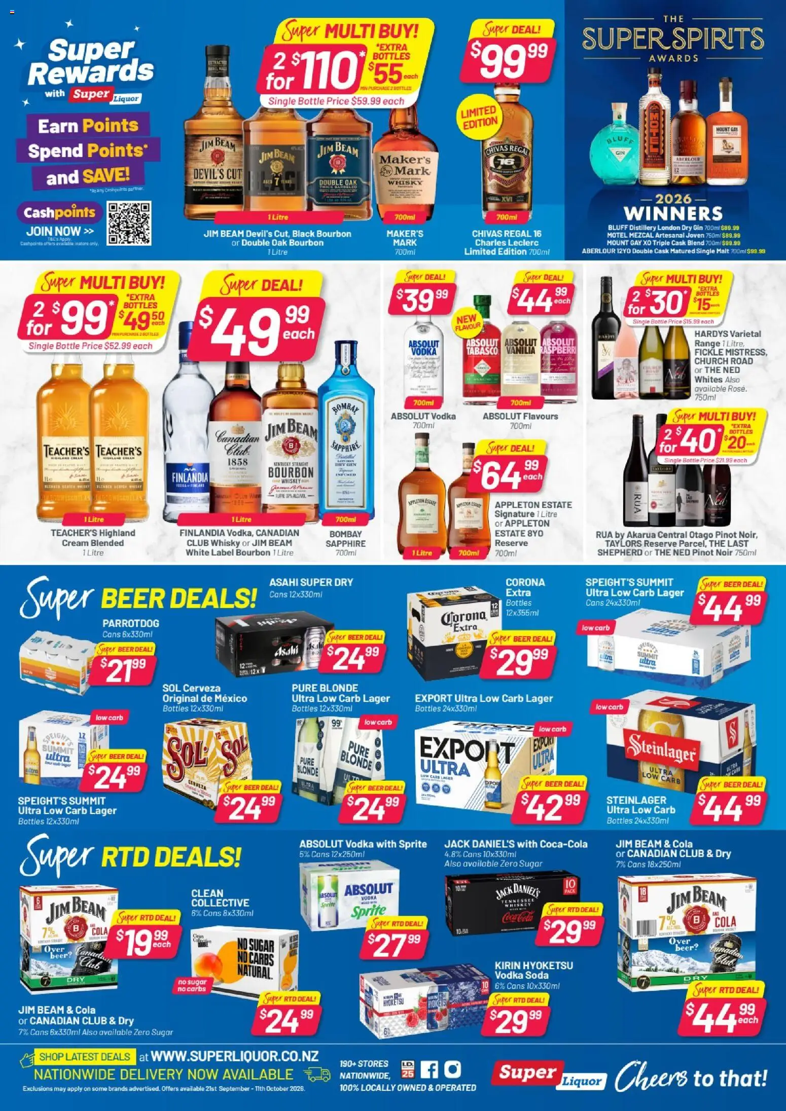 Preview of catalogue Super Liquor catalogue from shop Super Liquor valid 21 Sept 2026