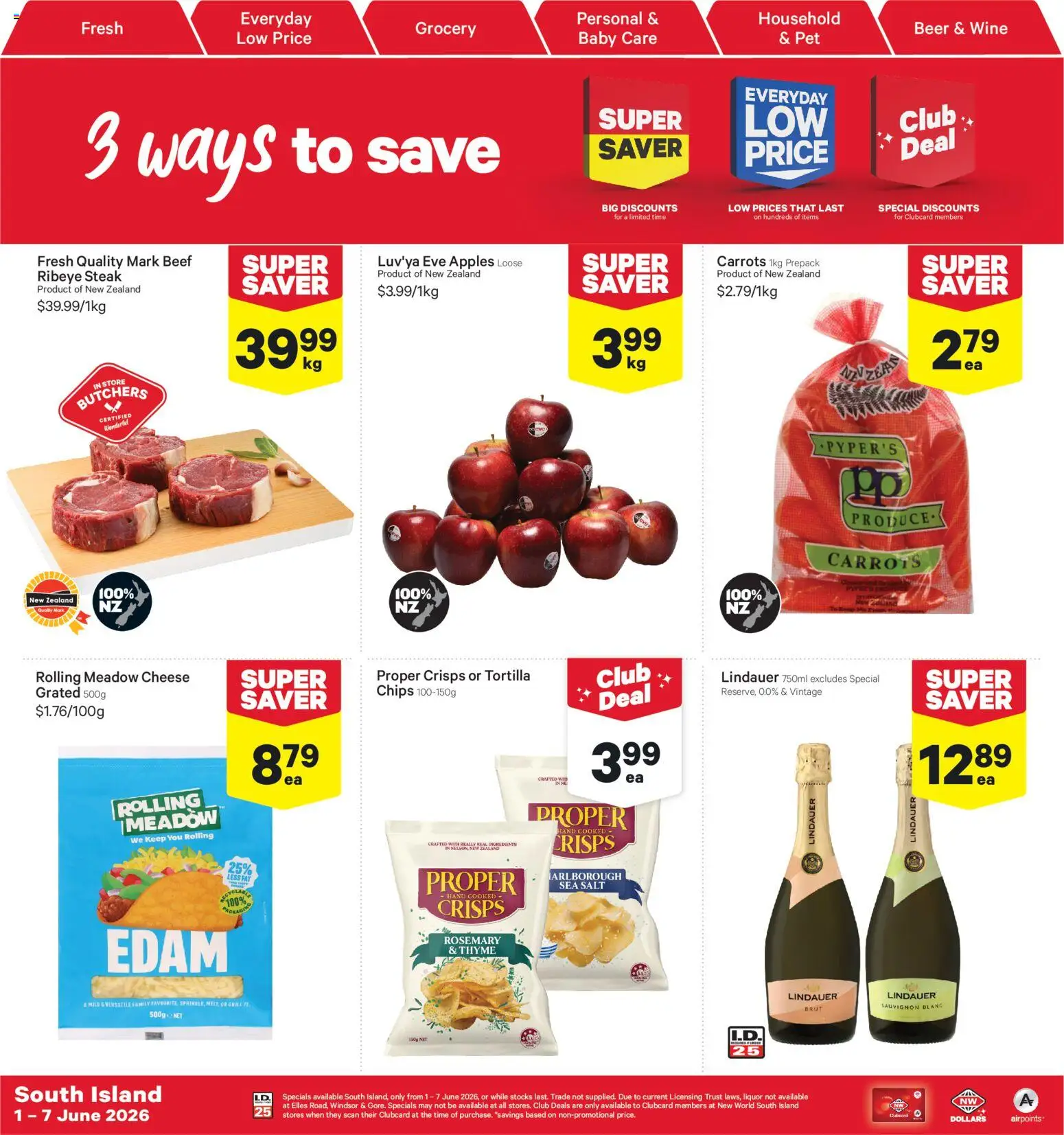 Preview of catalogue New World South Island catalogue from shop New World valid 1 Jun 2026