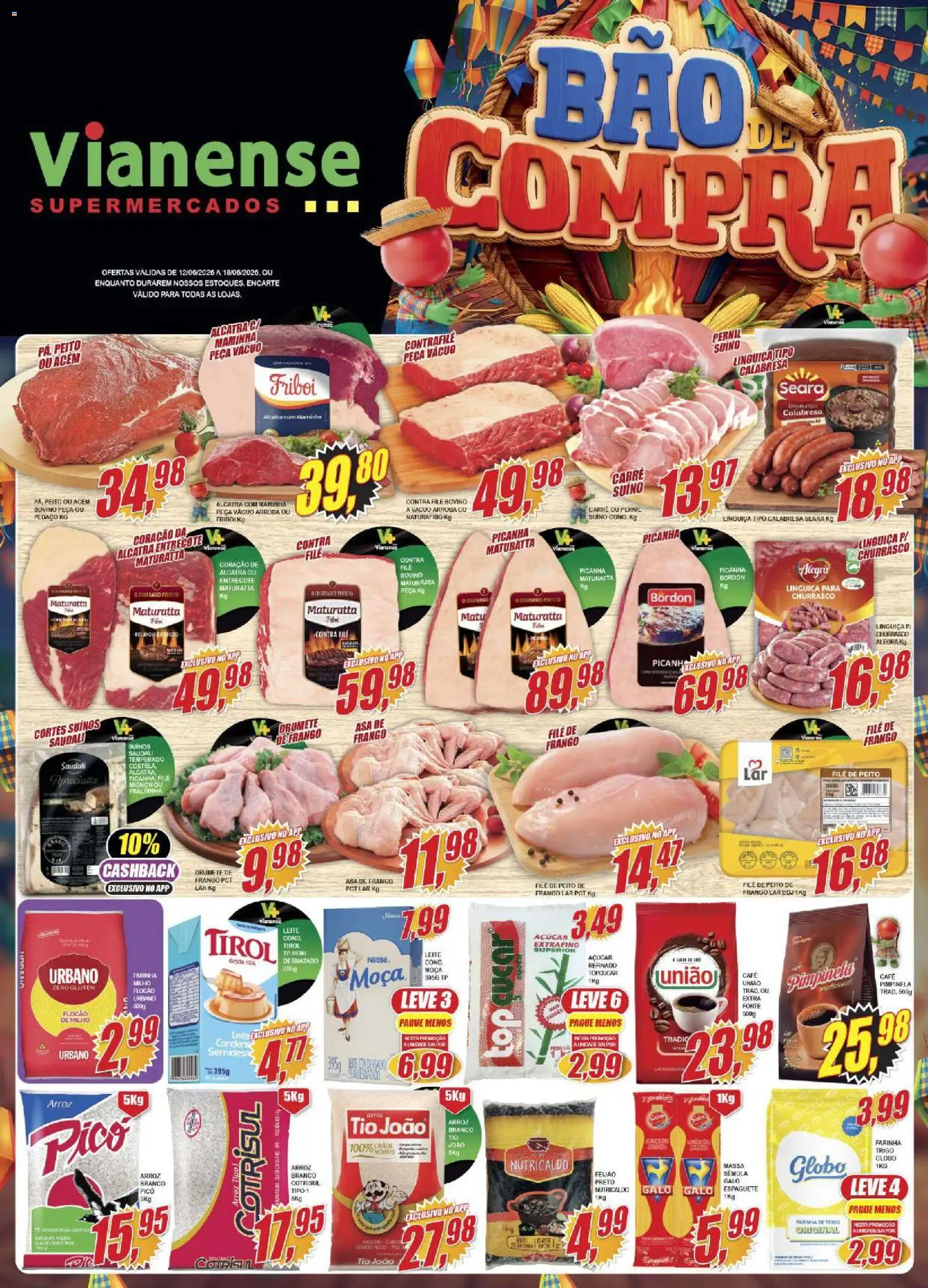 Pré-Visualização do folheto "Vianense ofertas" da loja Vianense válido a partir de 12/06/2026
