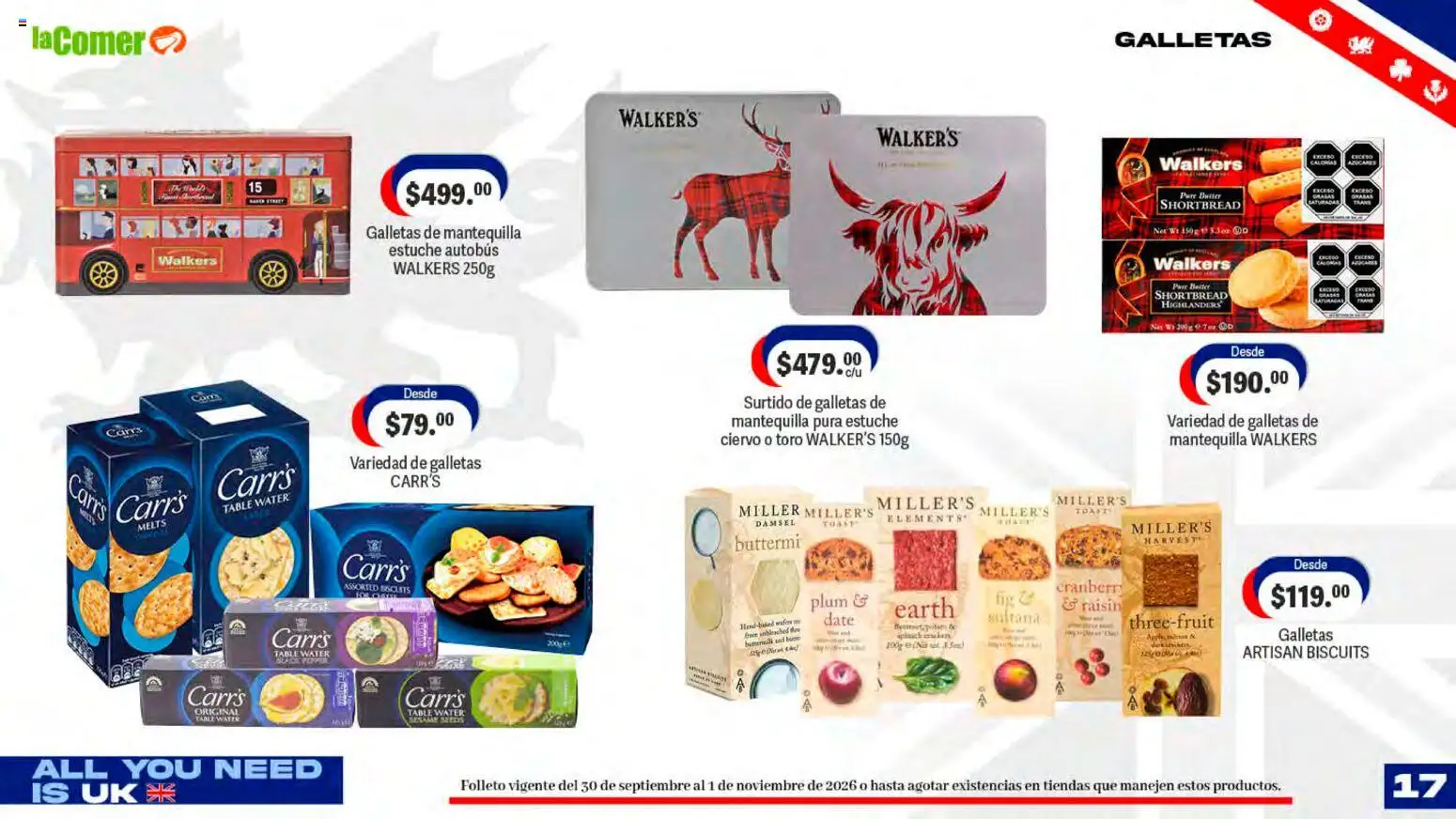 Vista previa las ofertas de la tienda La Comer - La Comer folleto desde el 30/09/2026 - Galletas, Mantequilla, Estuche
