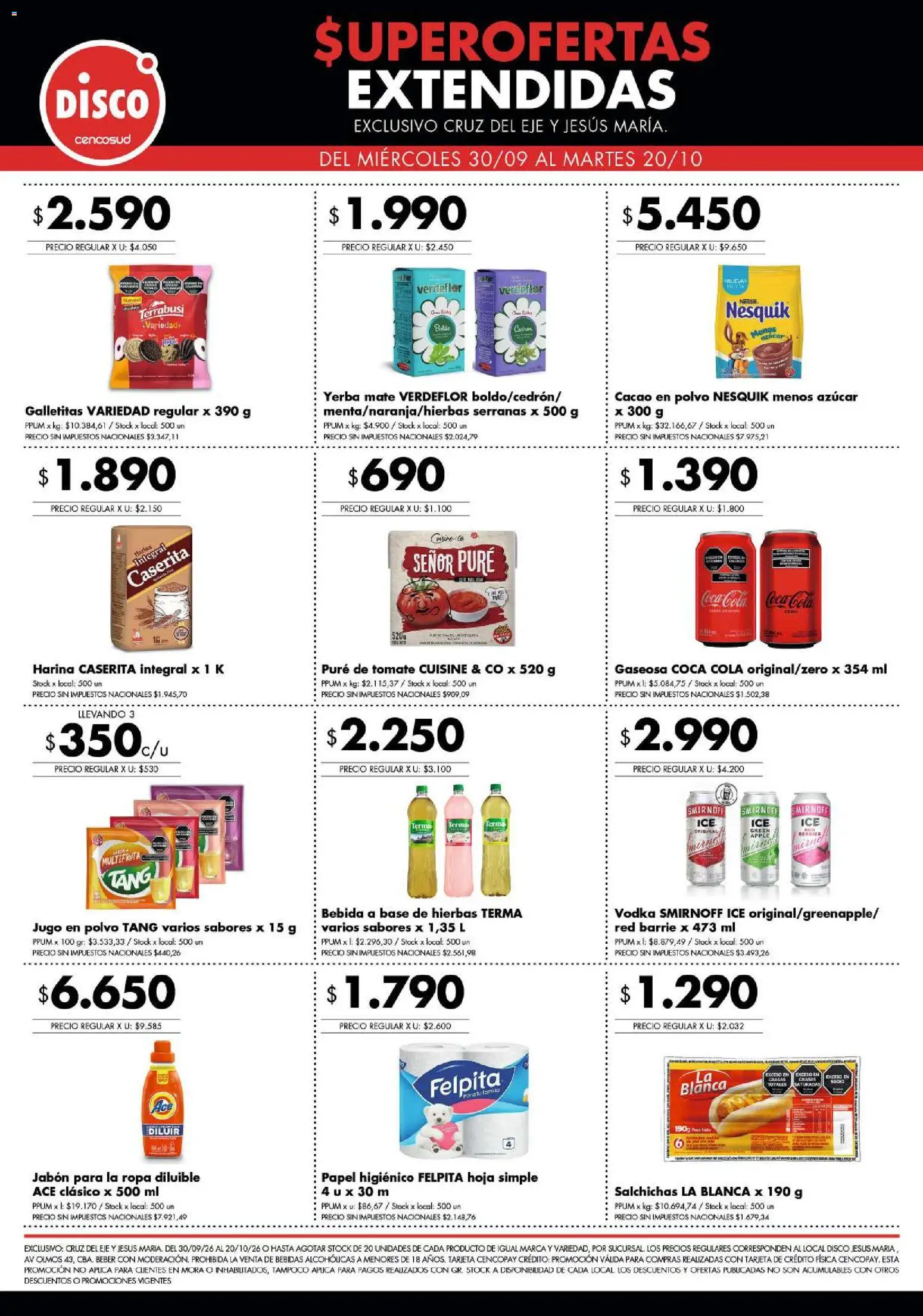 Vista previa del folleto de la tienda Disco válido desde el 30/09/2026 