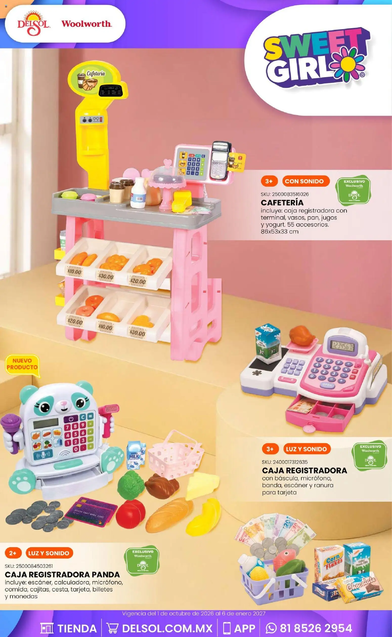 Vista previa las ofertas de la tienda Del Sol y Woolworth - Del Sol y Woolworth catálogo El Castillo del Juguete desde el 01/10/2026 - Chocolate, Caja, Escaner