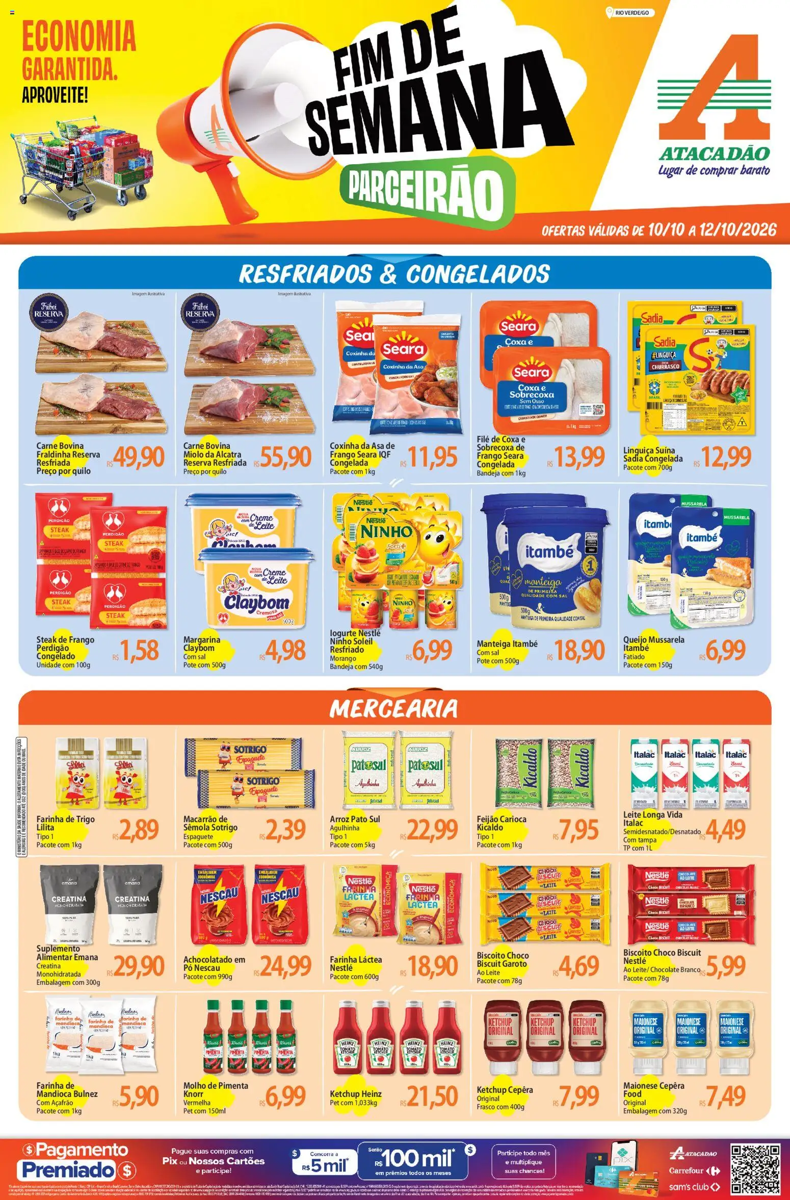 Pré-Visualização do folheto "Atacadão ofertas - GO" da loja Atacadão válido a partir de 10/10/2026