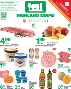 Preview of leaflet Highland Farms weekly flyer / circulaire from shop Highland Farms is valid from Aug 06, 2026