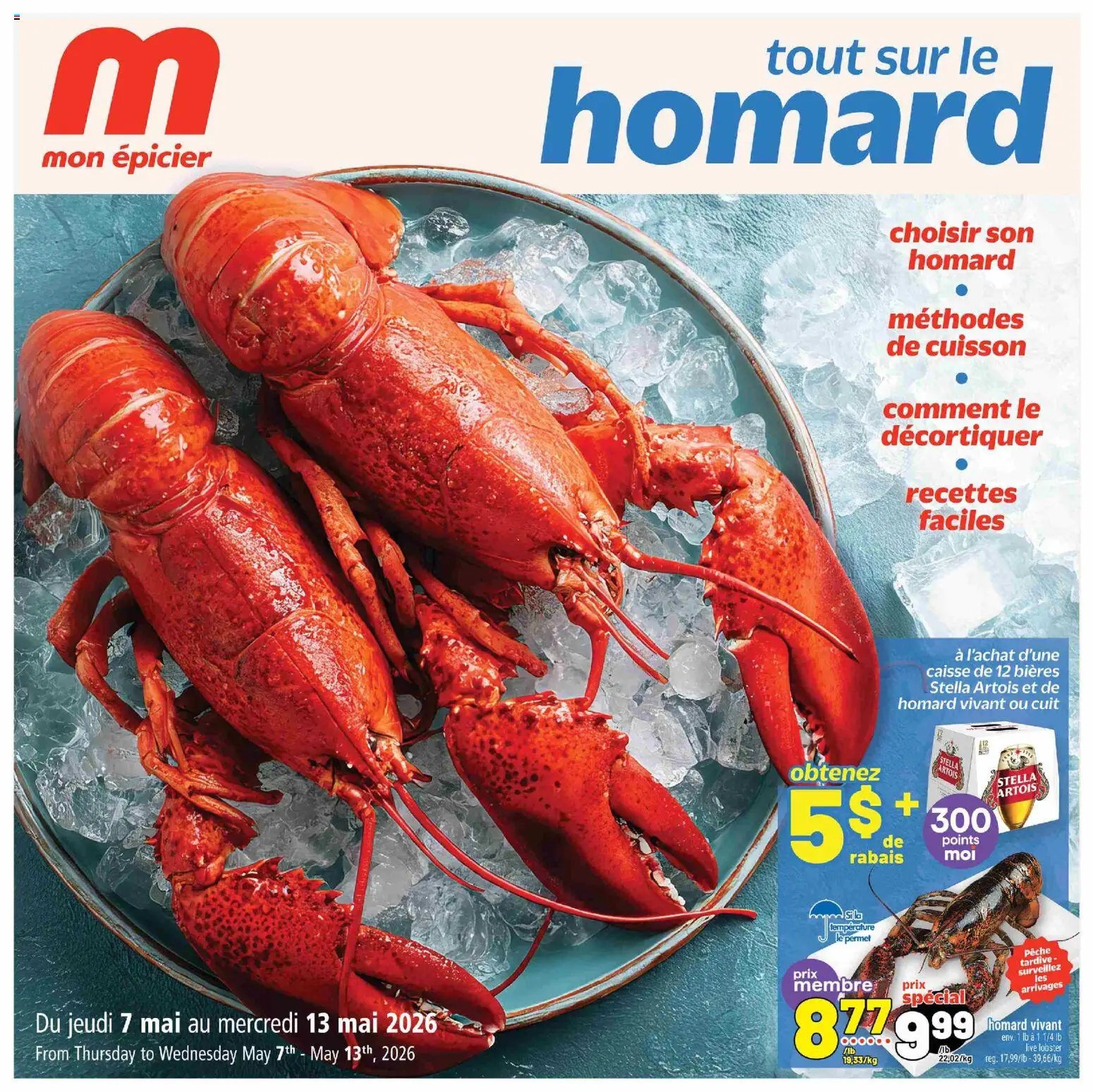 Preview of leaflet Metro circulaire - Tout sur le Homard from shop Metro is valid from May 07, 2026