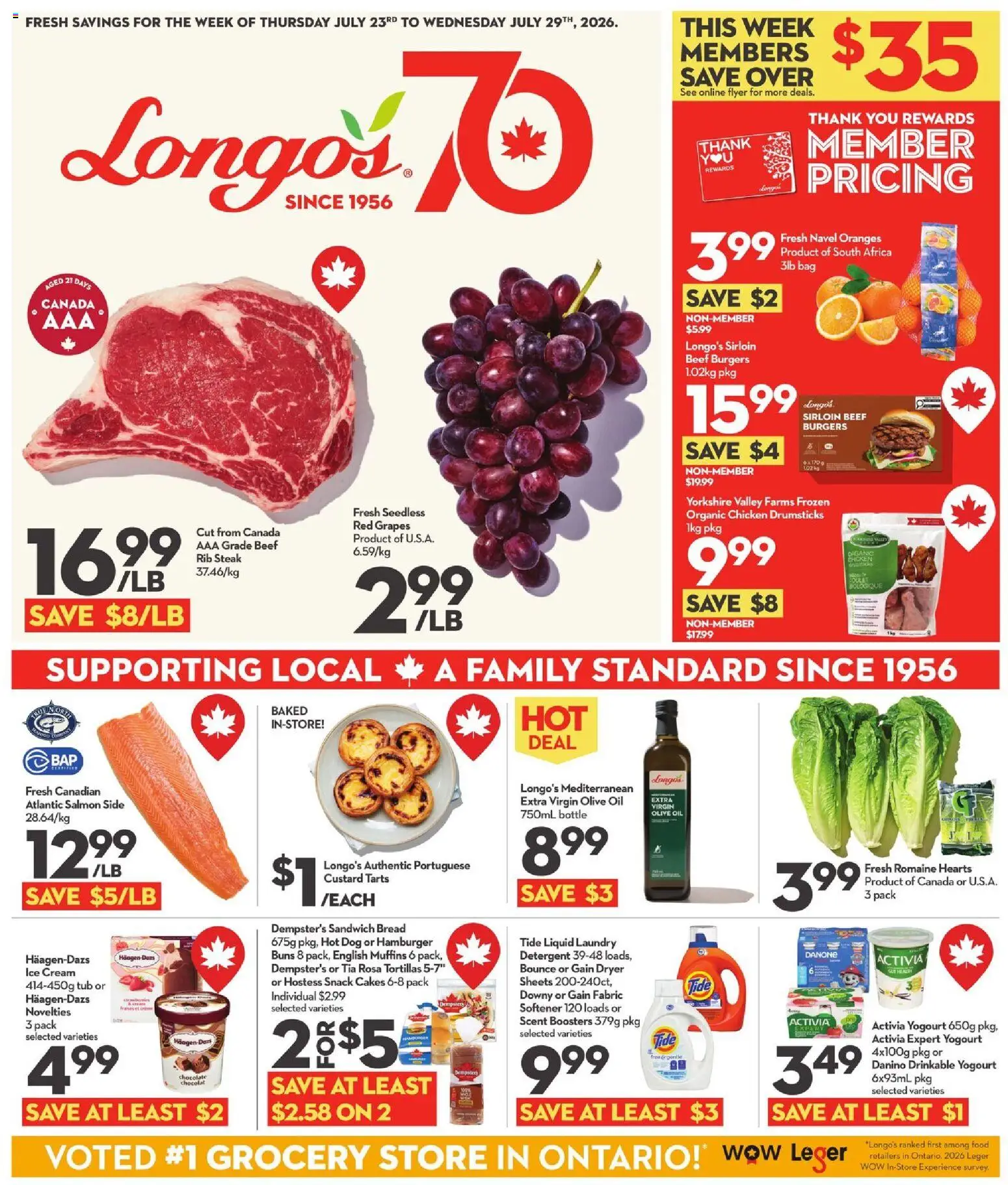 Preview of leaflet Longo's weekly flyer / circulaire from shop Longo's is valid from Jul 23, 2026
