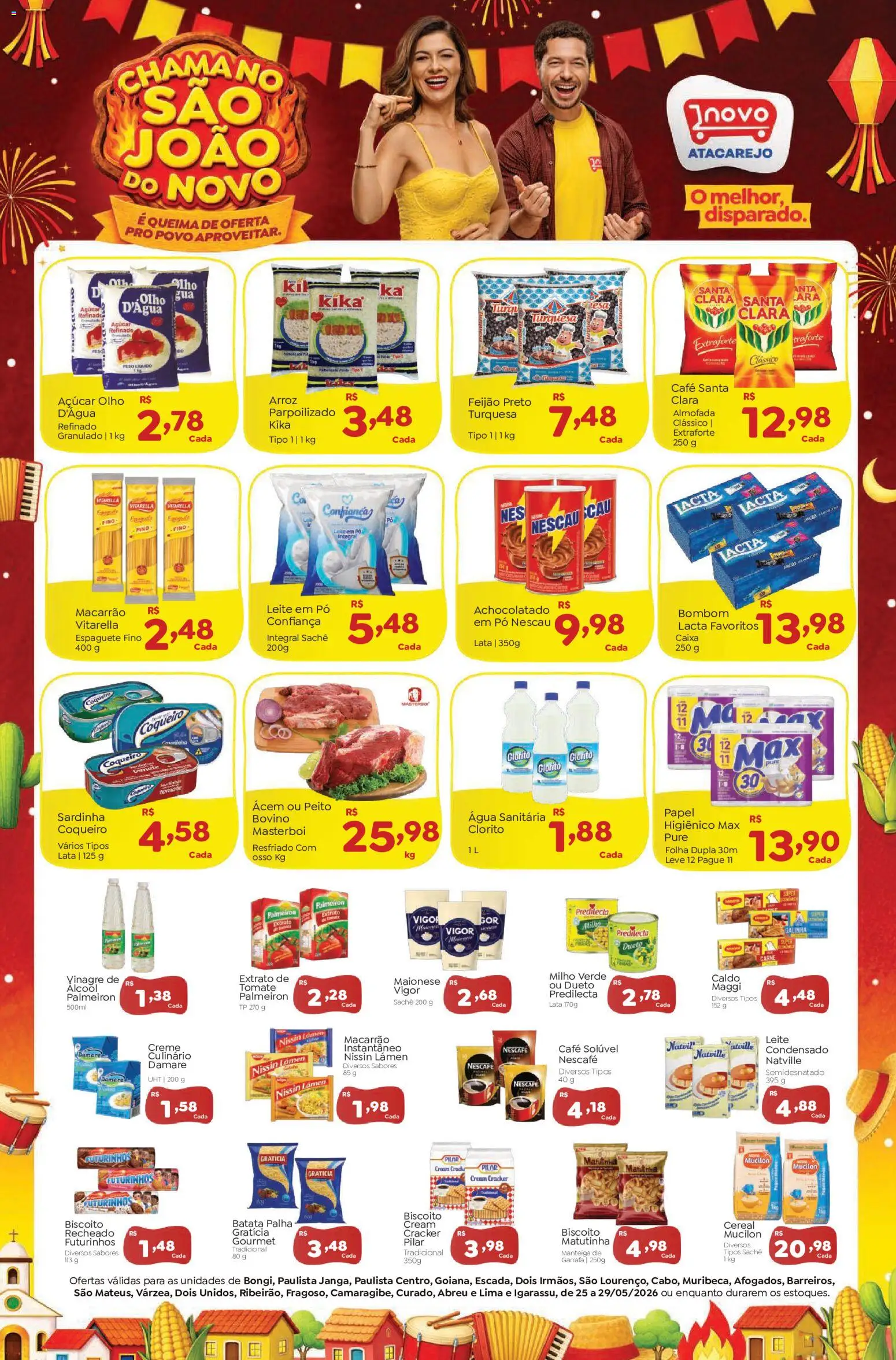 Pré-Visualização do folheto "Novo Atacarejo - Ofertas da semana" da loja Novo Atacarejo válido a partir de 25/05/2026