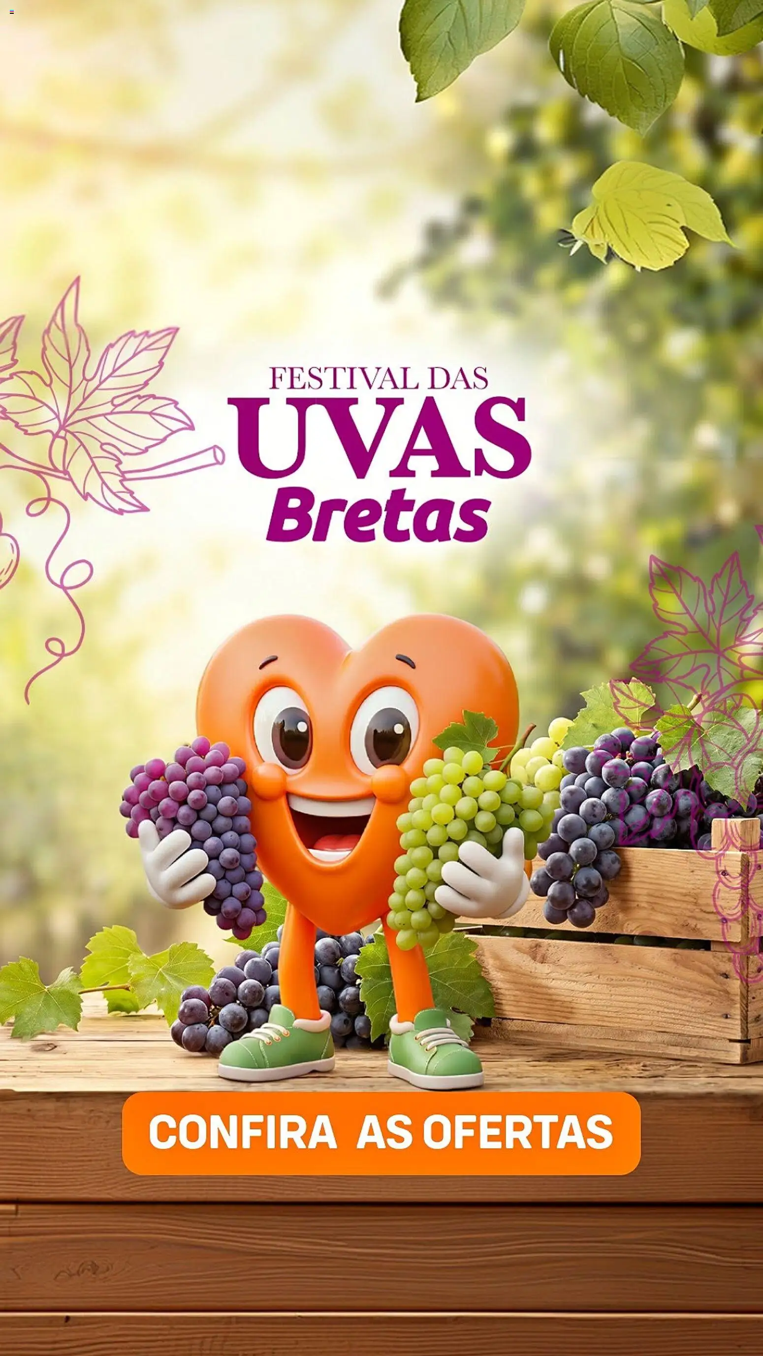 Pré-Visualização do folheto "Bretas ofertas Uvas" da loja Bretas válido a partir de 22/09/2026 - Uvas