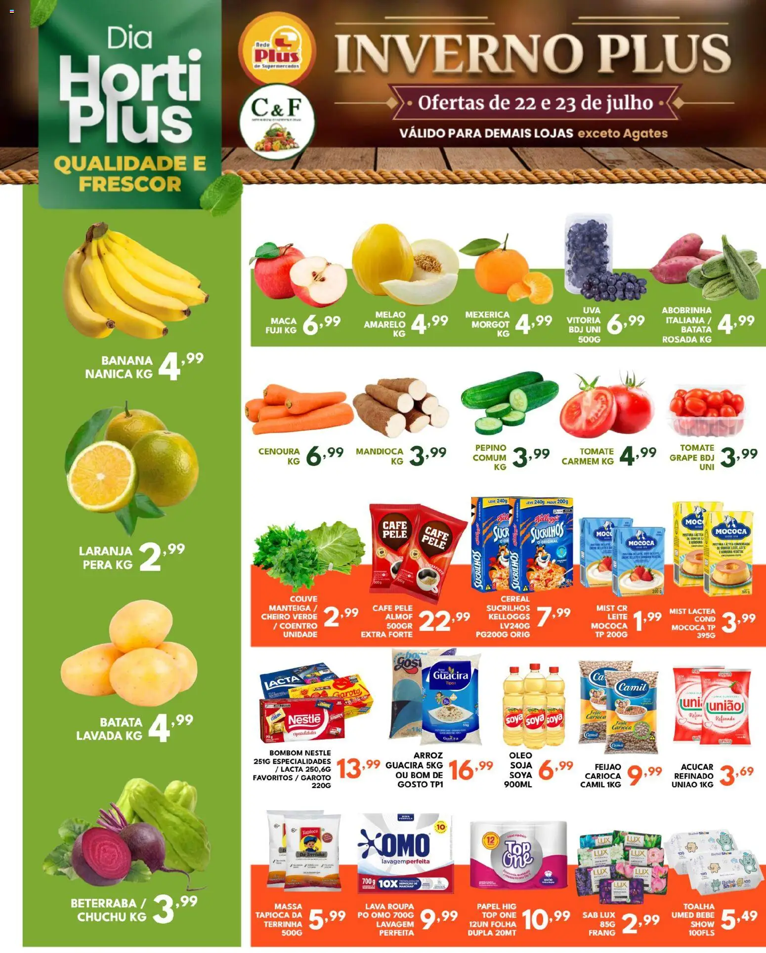 Pré-Visualização do folheto "Rede Plus Supermercados - Ofertas da semana" da loja Rede Plus Supermercados válido a partir de 22/07/2026