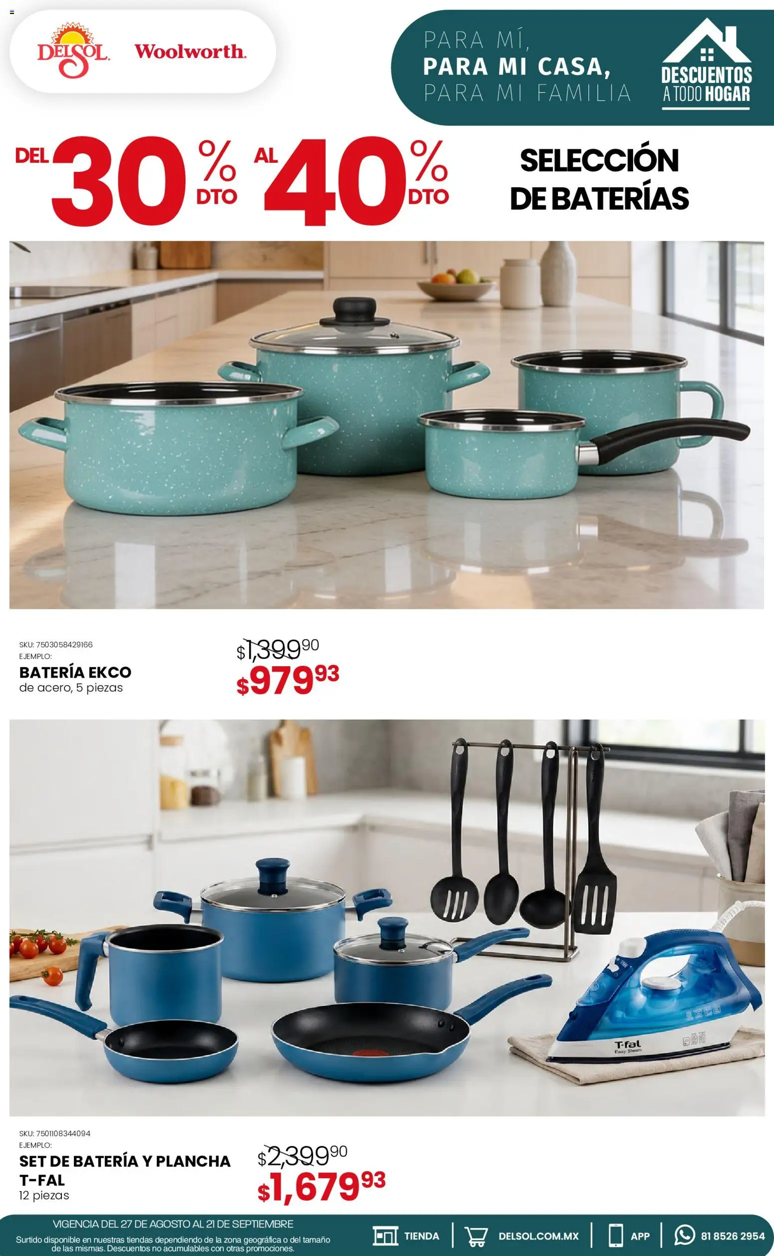 Vista previa las ofertas de la tienda Del Sol y Woolworth - Del Sol y Woolworth catálogo desde el 27/08/2026 