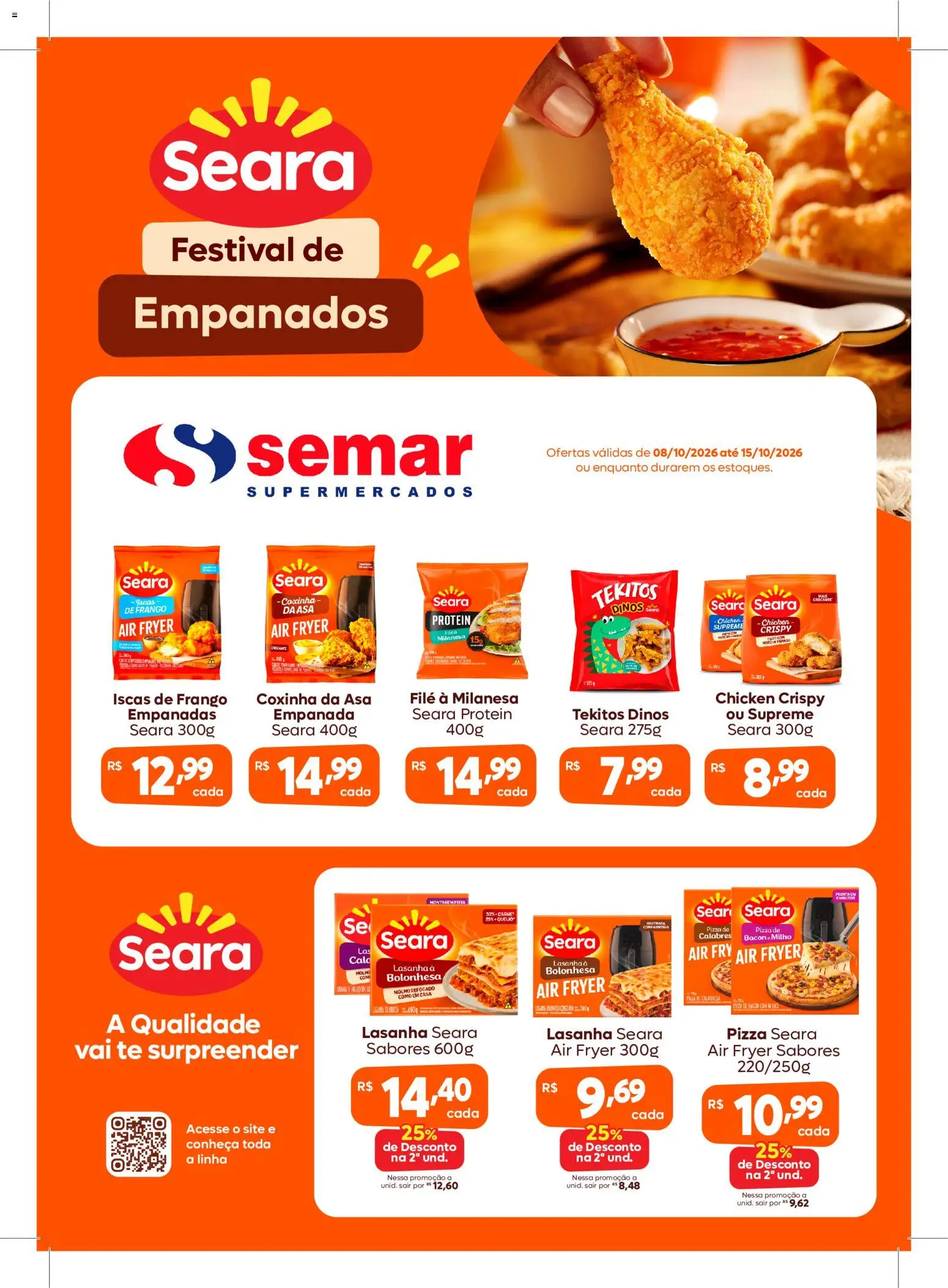 Pré-Visualização do folheto "Semar Supermercado ofertas Seara" da loja Semar Supermercado válido a partir de 08/10/2026