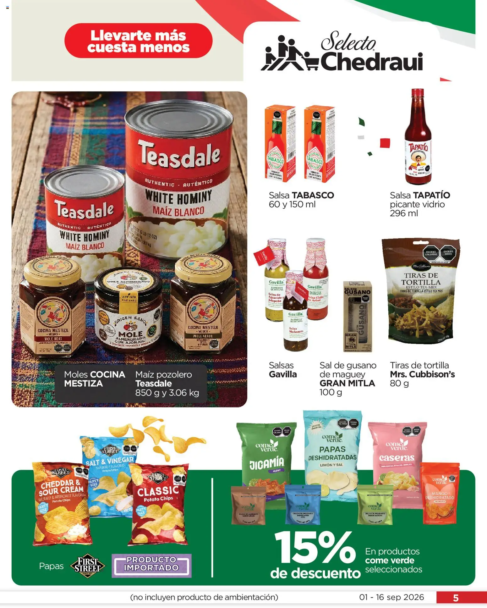 Vista previa las ofertas de la tienda Chedraui - Chedraui folleto Llevarte más cuesta menos desde el 01/09/2026 