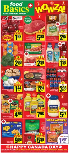Un aperçu du dépliant Food Basics weekly flyer - Ajax du magasin Food Basics est valide à partir 2 juill. 2026
