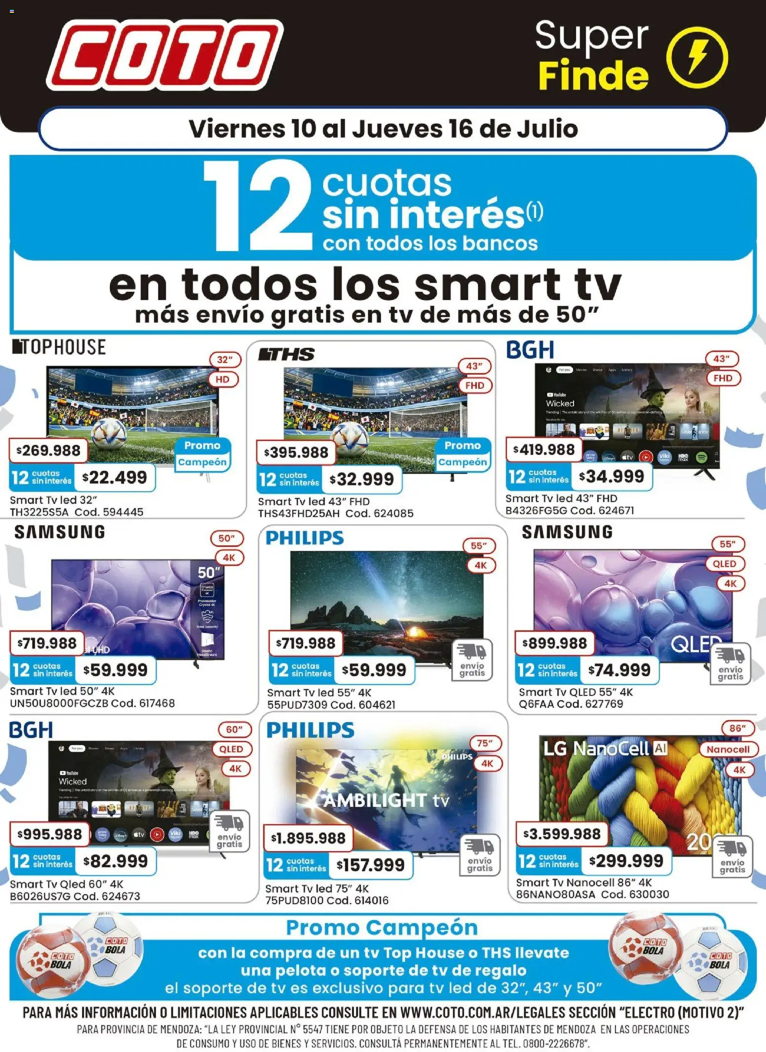 Vista previa del folleto de la tienda Coto válido desde el 10/07/2026 - Pelota, Top