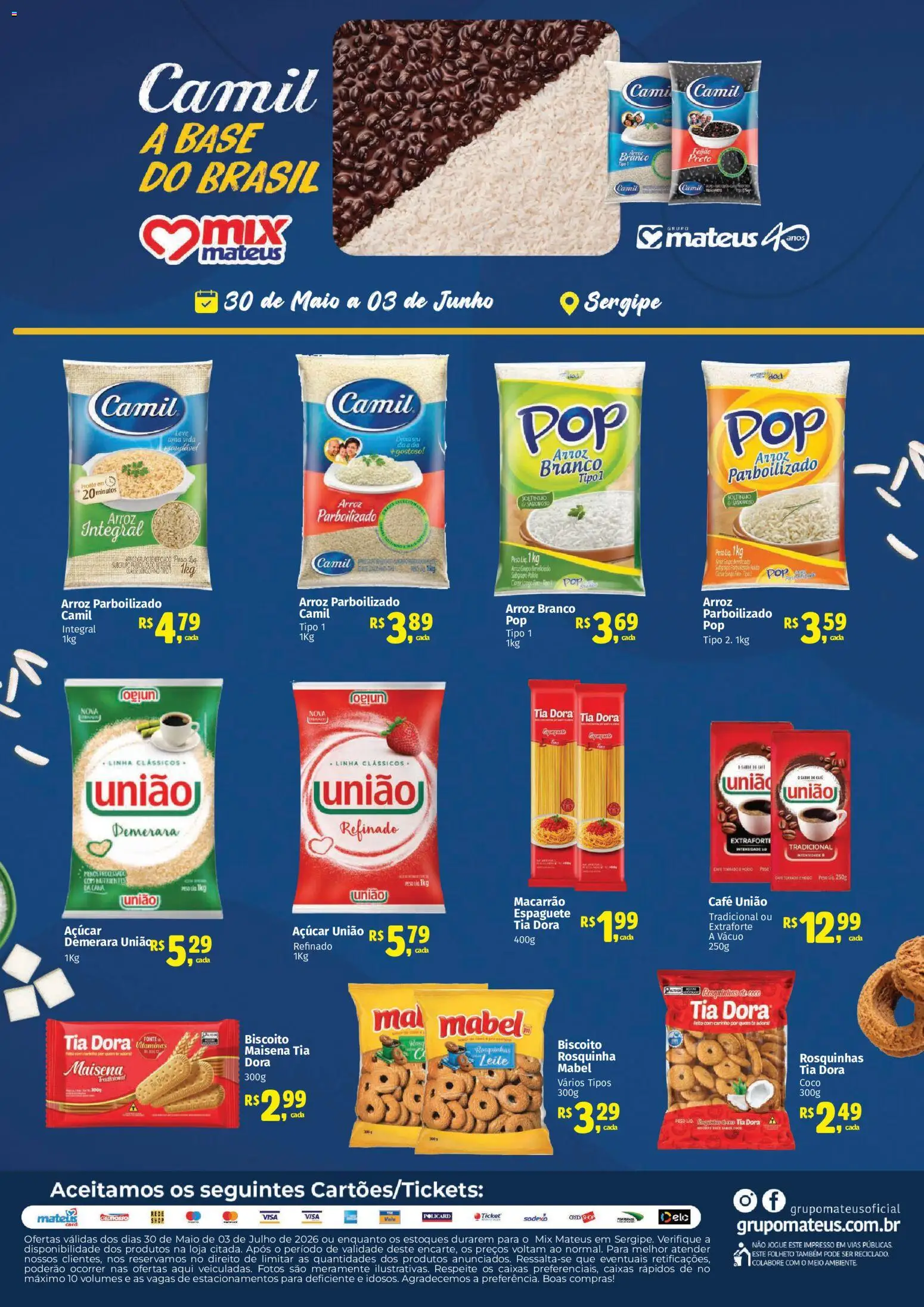 Pré-Visualização do folheto "Mateus ofertas Exclusivo Camil" da loja Mateus válido a partir de 30/05/2026