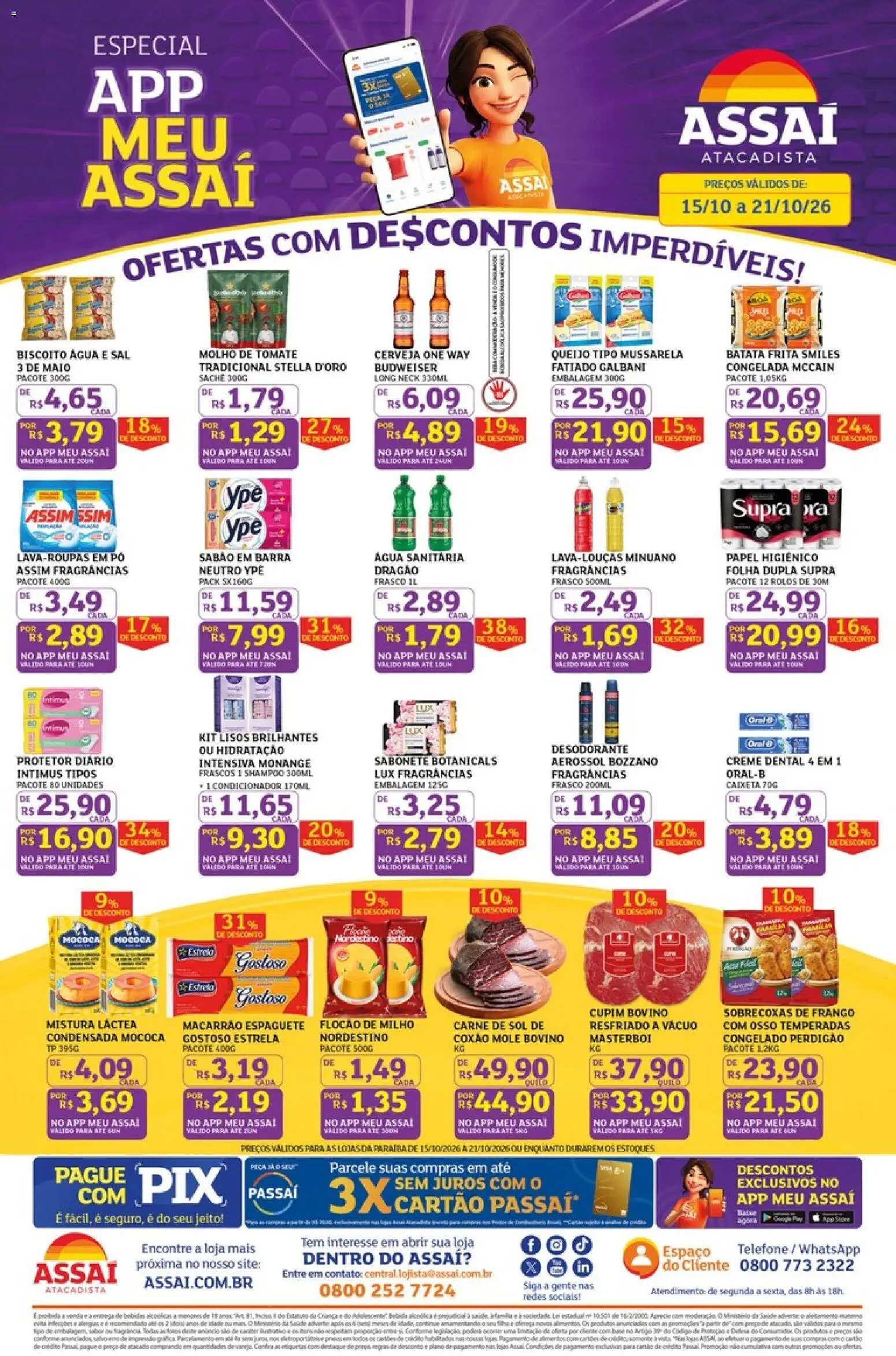 Pré-Visualização do folheto "Assaí Atacadista ofertas - PB" da loja Assaí Atacadista válido a partir de 15/10/2026