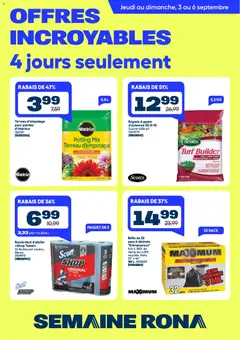 Un aperçu du dépliant Rona circulaire du magasin Rona est valide à partir 3 sept. 2026