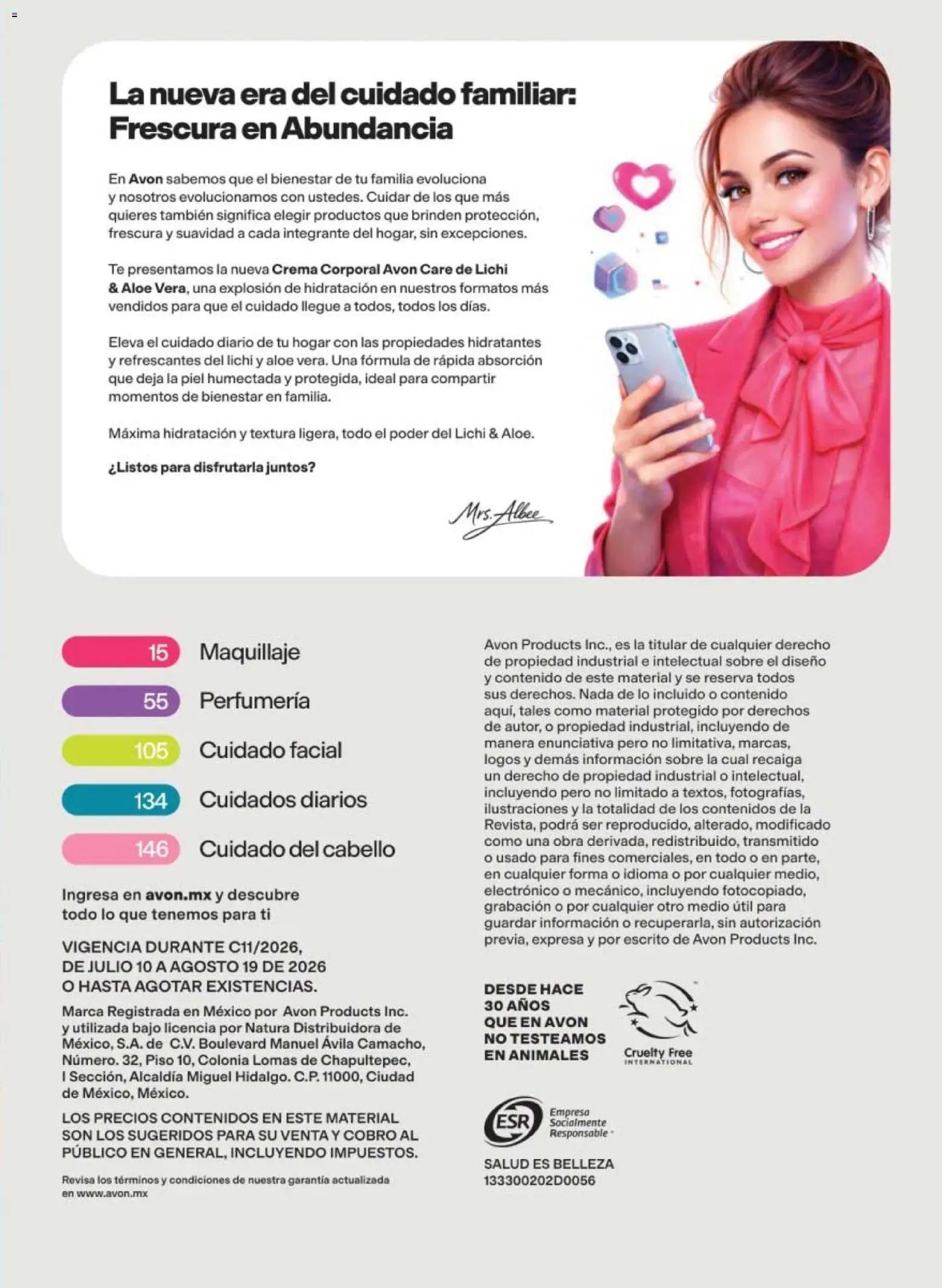 Vista previa las ofertas de la tienda AVON - AVON campaña 11 2026 desde el 10/07/2026 