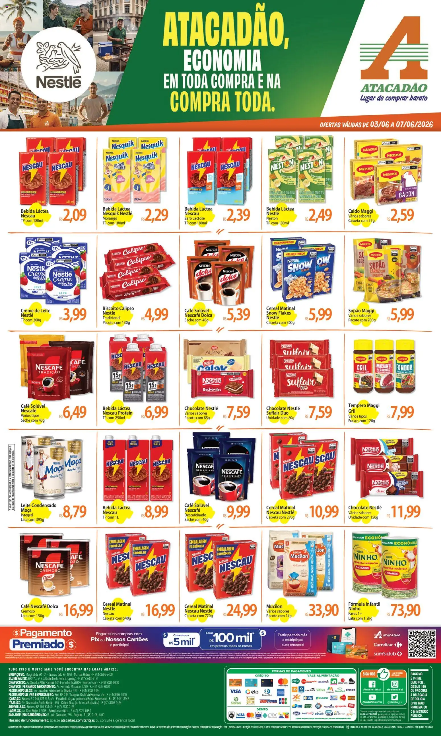 Pré-Visualização do folheto "Atacadão ofertas - SC" da loja Atacadão válido a partir de 03/06/2026